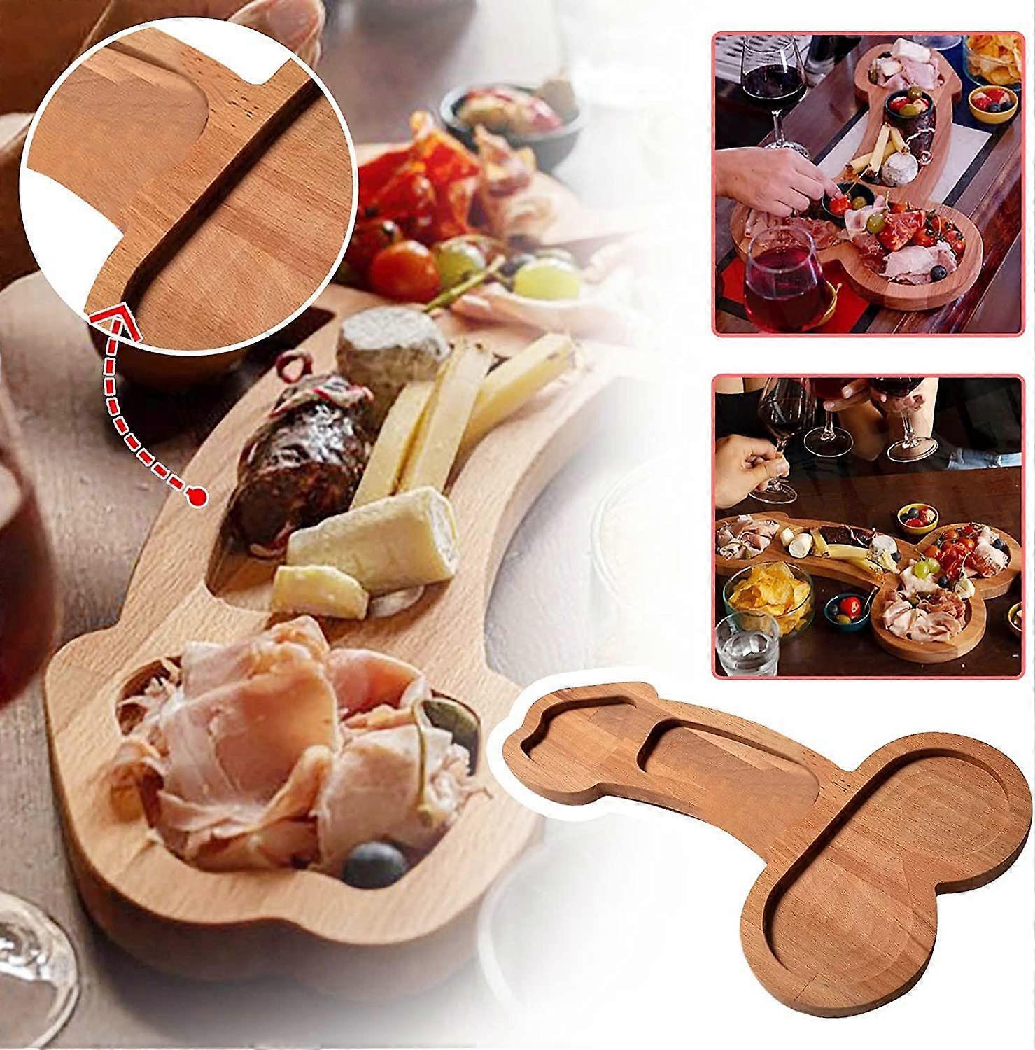 Fun Aperitif Boards, Upgraded Cheese Board Sets, Trays (9.45IN)
