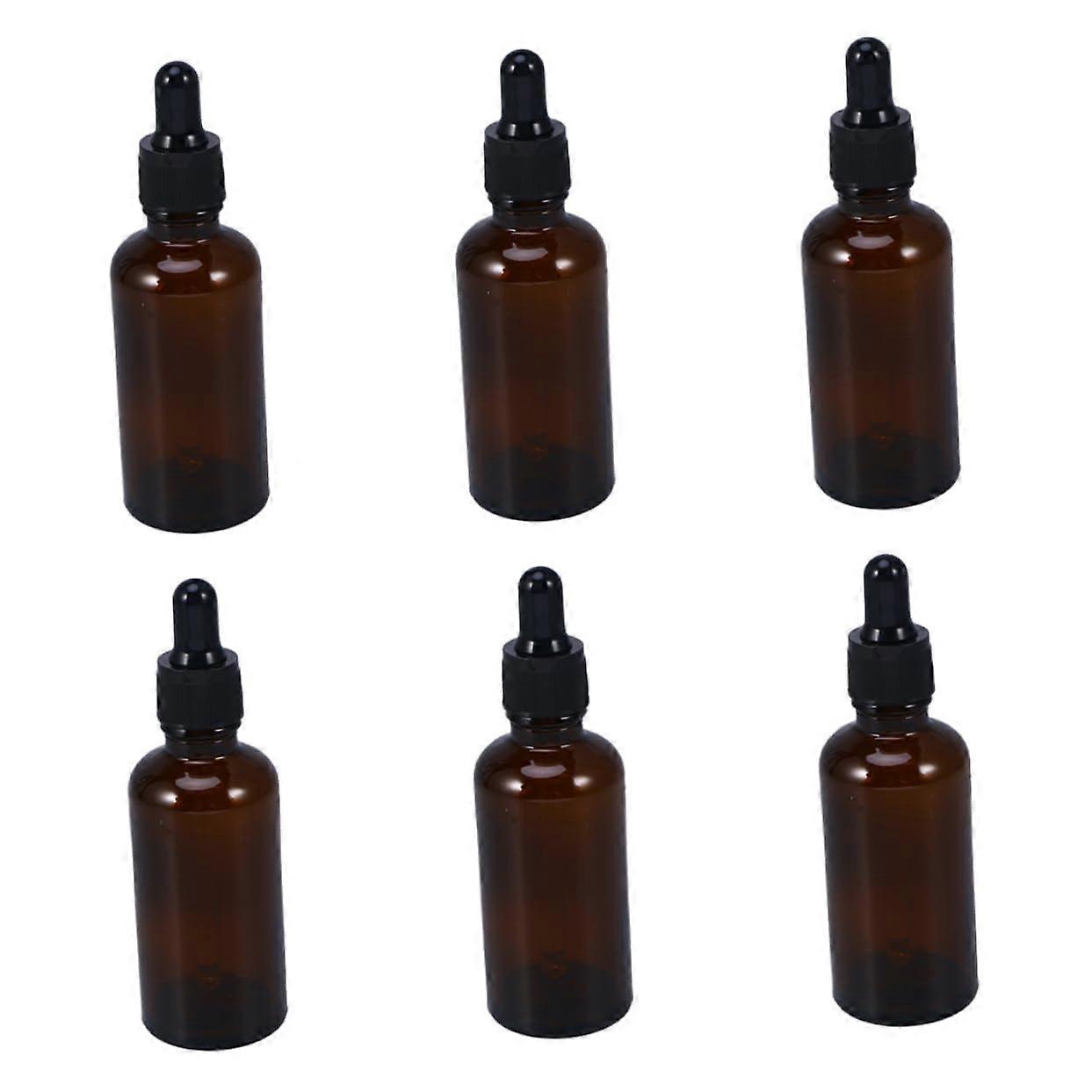 Dropper Bottles 6-Piece Set Refillable Perfume Bottles - Reusable Dropper Bottles