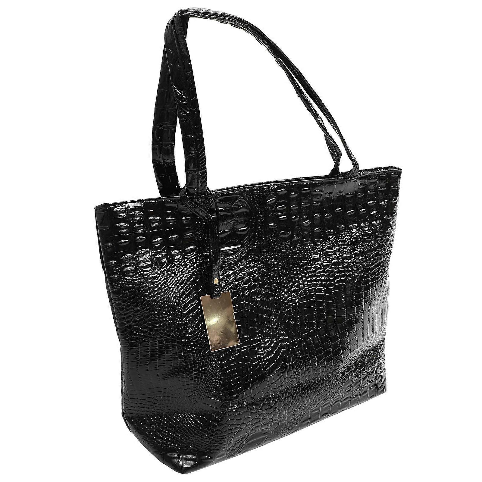 PU Leather Tote Bag Providing Ample Room and Comfortable Carrying Experience