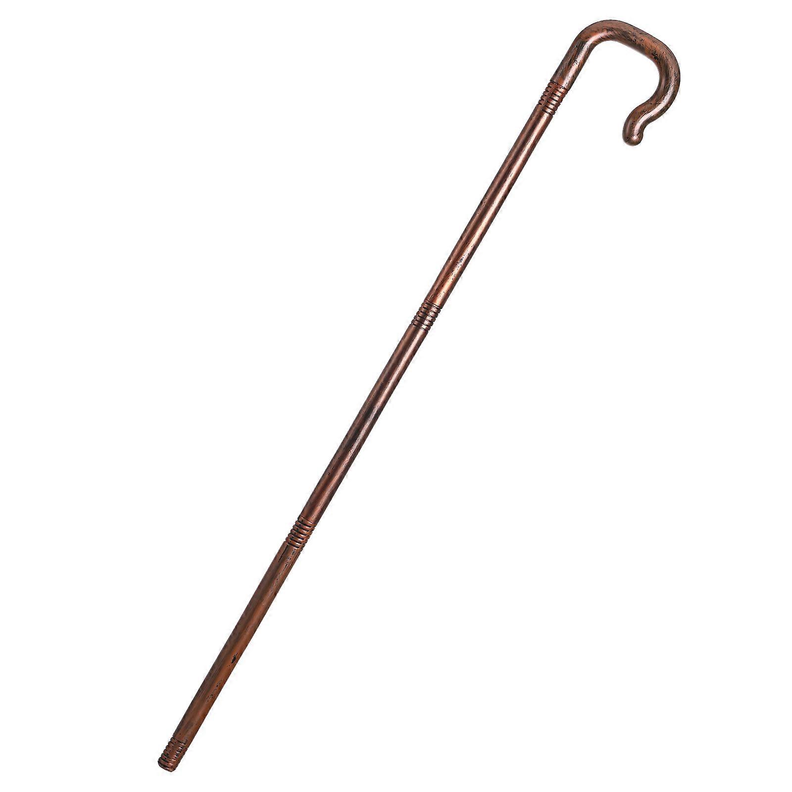 Halloween Cosplay Cane Durable Plastic Walking Stick for Stage Performance Party Decoration Lightweight Pharaoh Costume Staff for Masquerade
