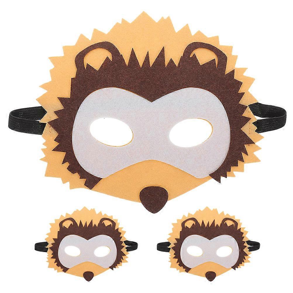 Party Mask Cartoon Animal Mask Multicolor Animal Shaped Performance Prop 3Pcs