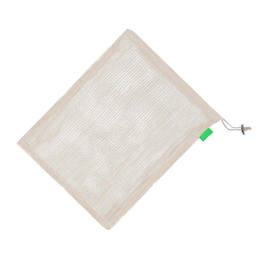 Breathable Mesh Cloth Storage Bag Drawstring Design For Beach Use And Toy Storage 18x25cm 3Pcs