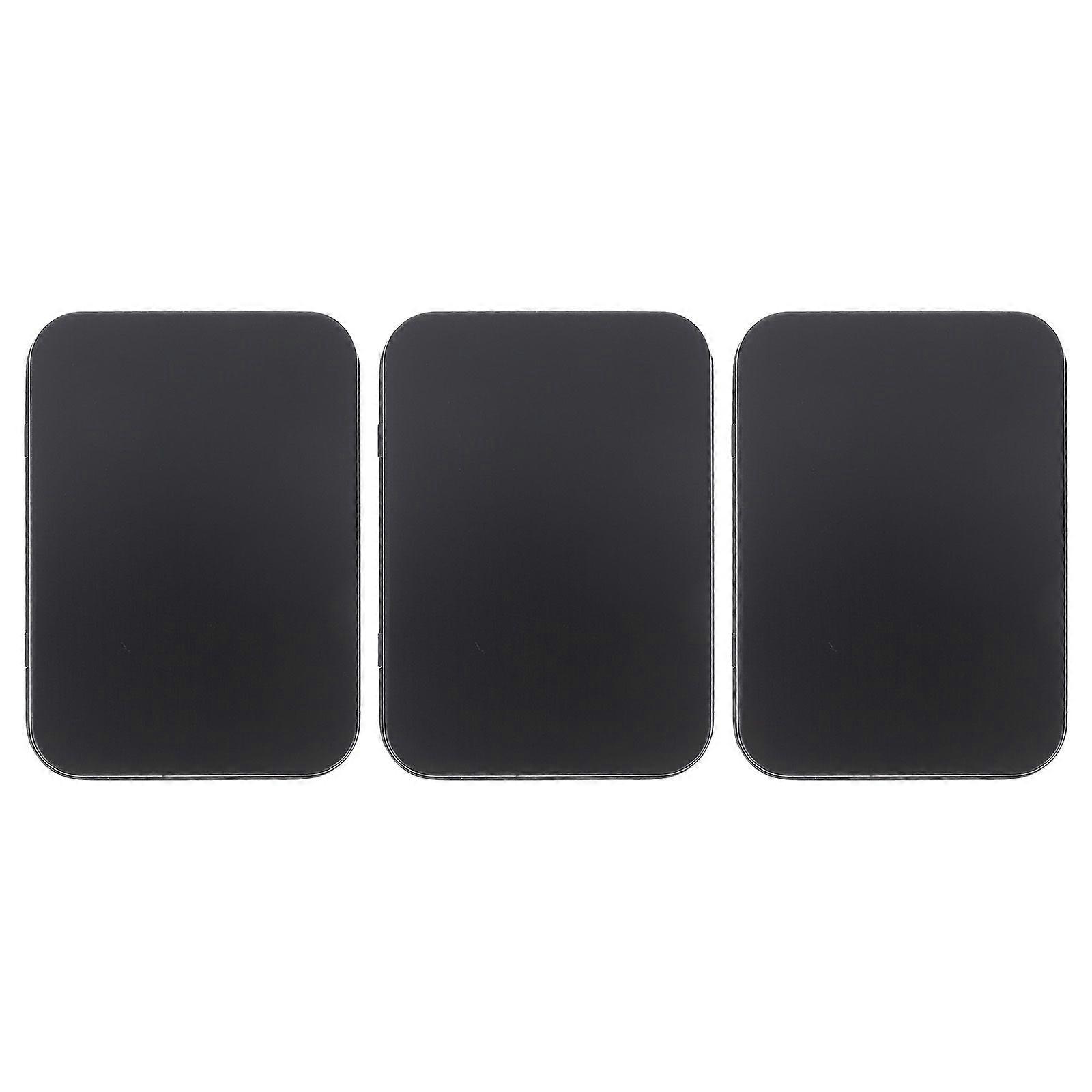 3Pcs Multi-purpose Plaything Cards Box Iron Game Cards Storage Case Rectangular Box