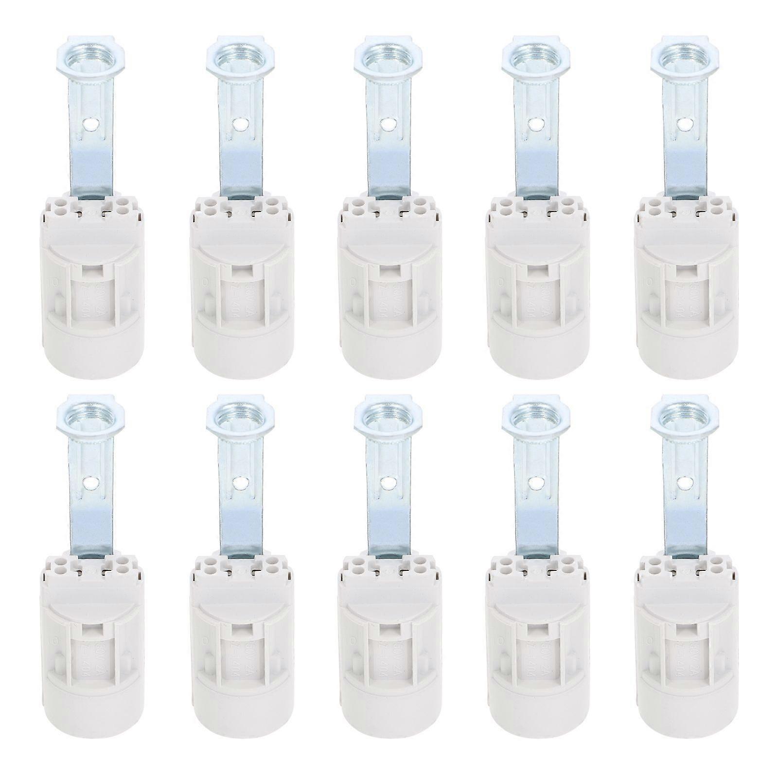 10 Pcs Candle Lamp Base Sockets Light Bulb Holders Candelabra Base Light Sockets