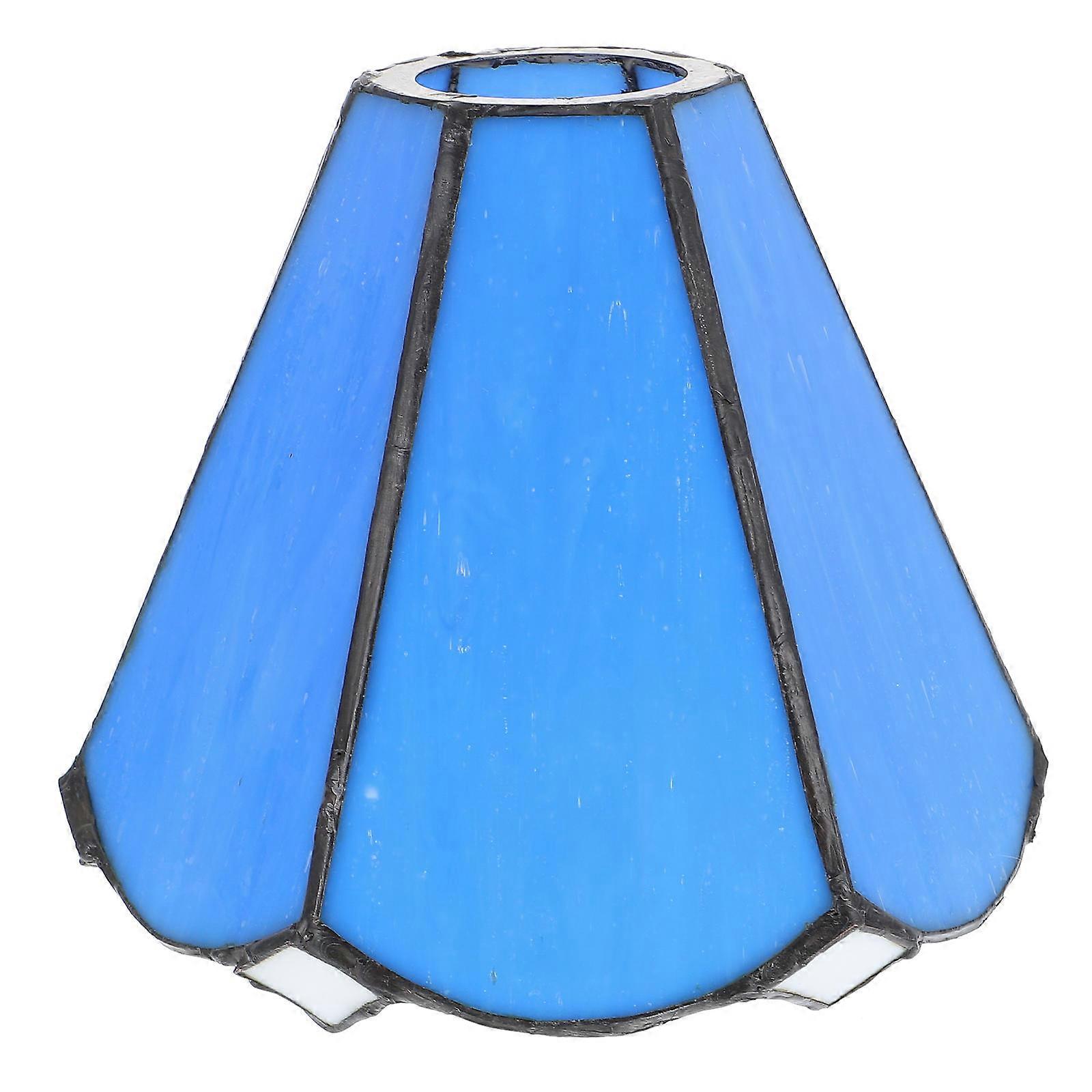 Replacement Lamp Shades for Table Lamps Glass Lampshade No 15X13.5CM Blue For Housewarming 1Pcs