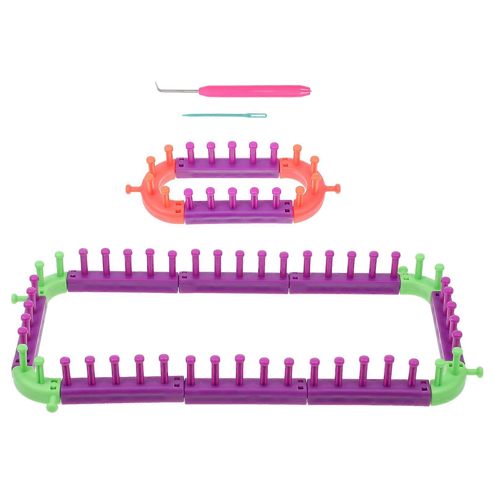 Purple Knitting Set for Home Use Made of Plastic 1 Set Mini Diversified Crafts Supplies