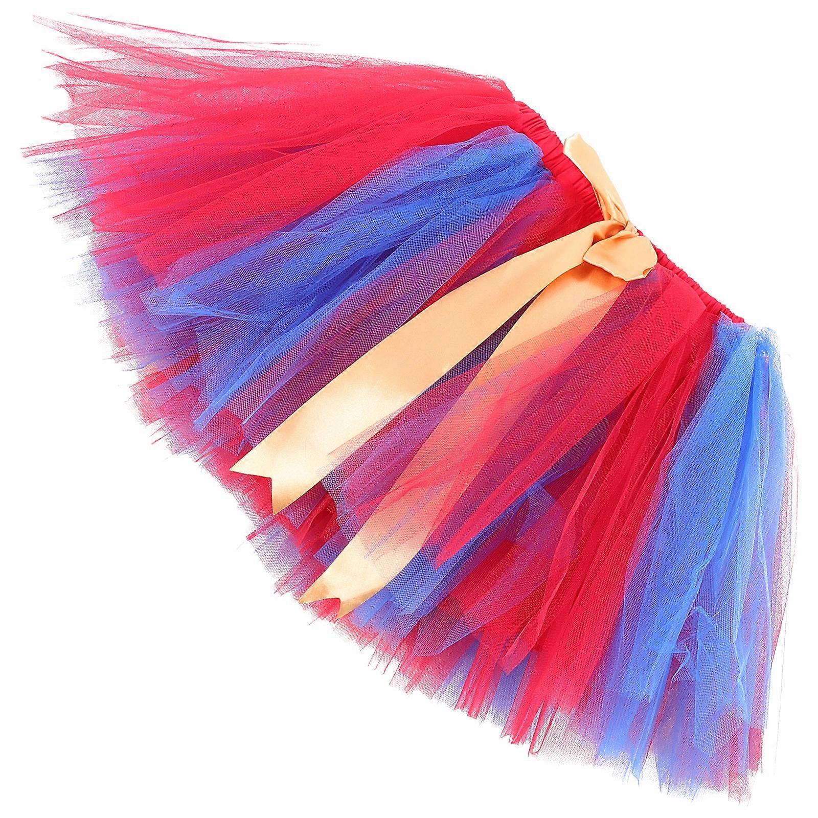 Girls Skirt Colorful Tutu Skirt Bubble Skirt Tulle Skirt Random Style For Dance Party Wear Performance 30X70CM 1Set