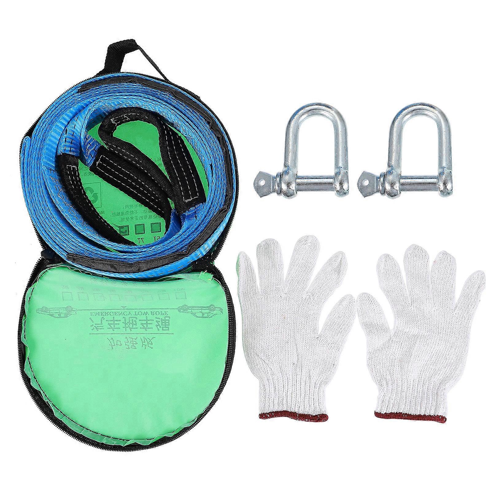 Sturdy Tow Strap with Reflective Strips for Emergency Vehicle Towing – Durable Rope for Cars, Trucks, and ATVs