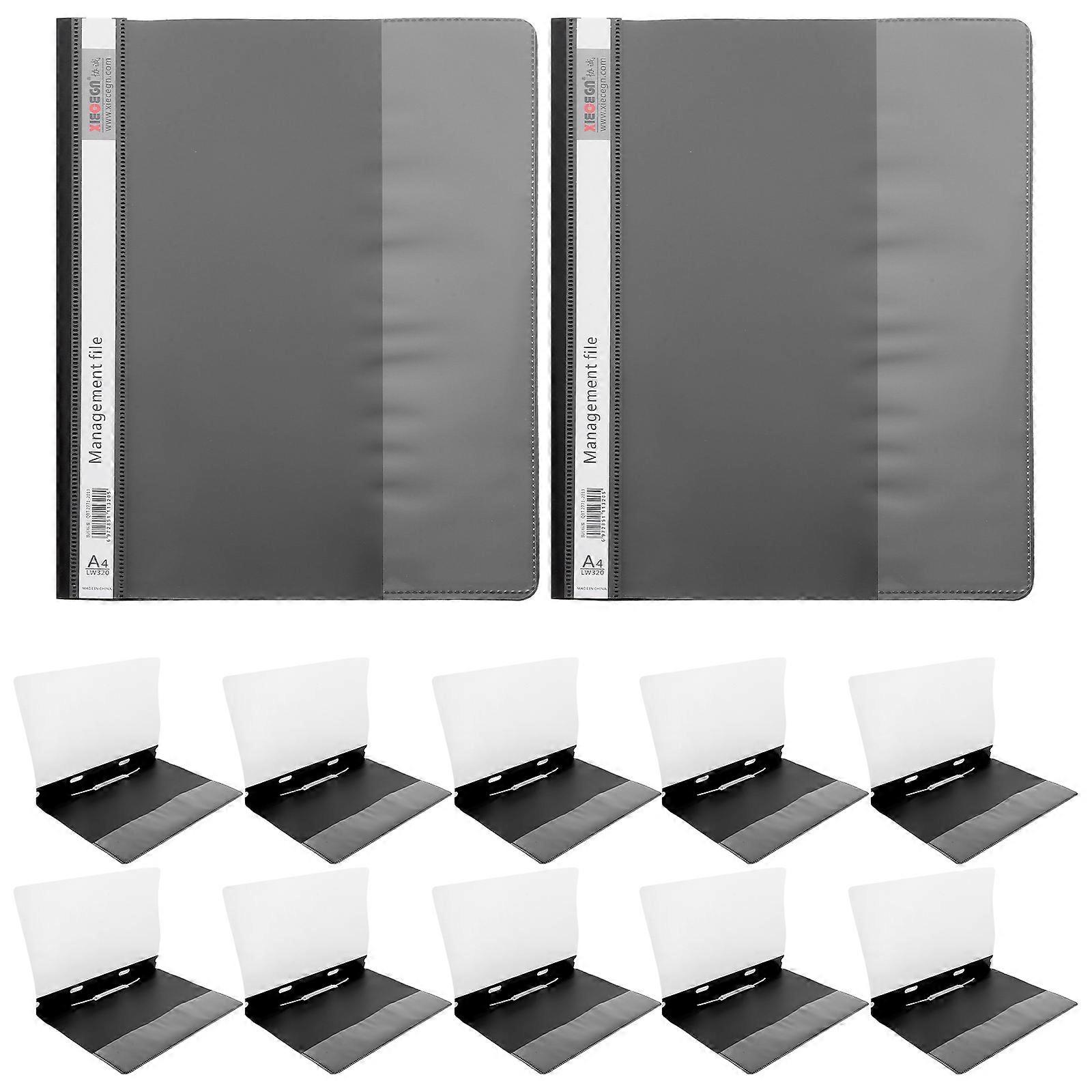 a polished and professional product description based on your input:

 

**12pcs Transparent Plastic File Folders – Reusable Document Organizers for