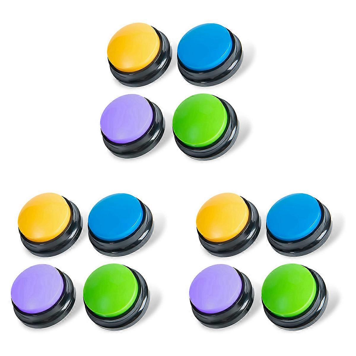Recordable Dog Buttons, for Communication Pet Training Buzzer, 4PCS
