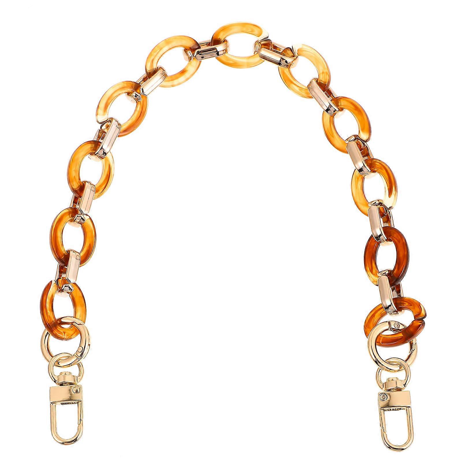 Purse Replacement Strap Chain Amber Bright Color Design For School 1Set