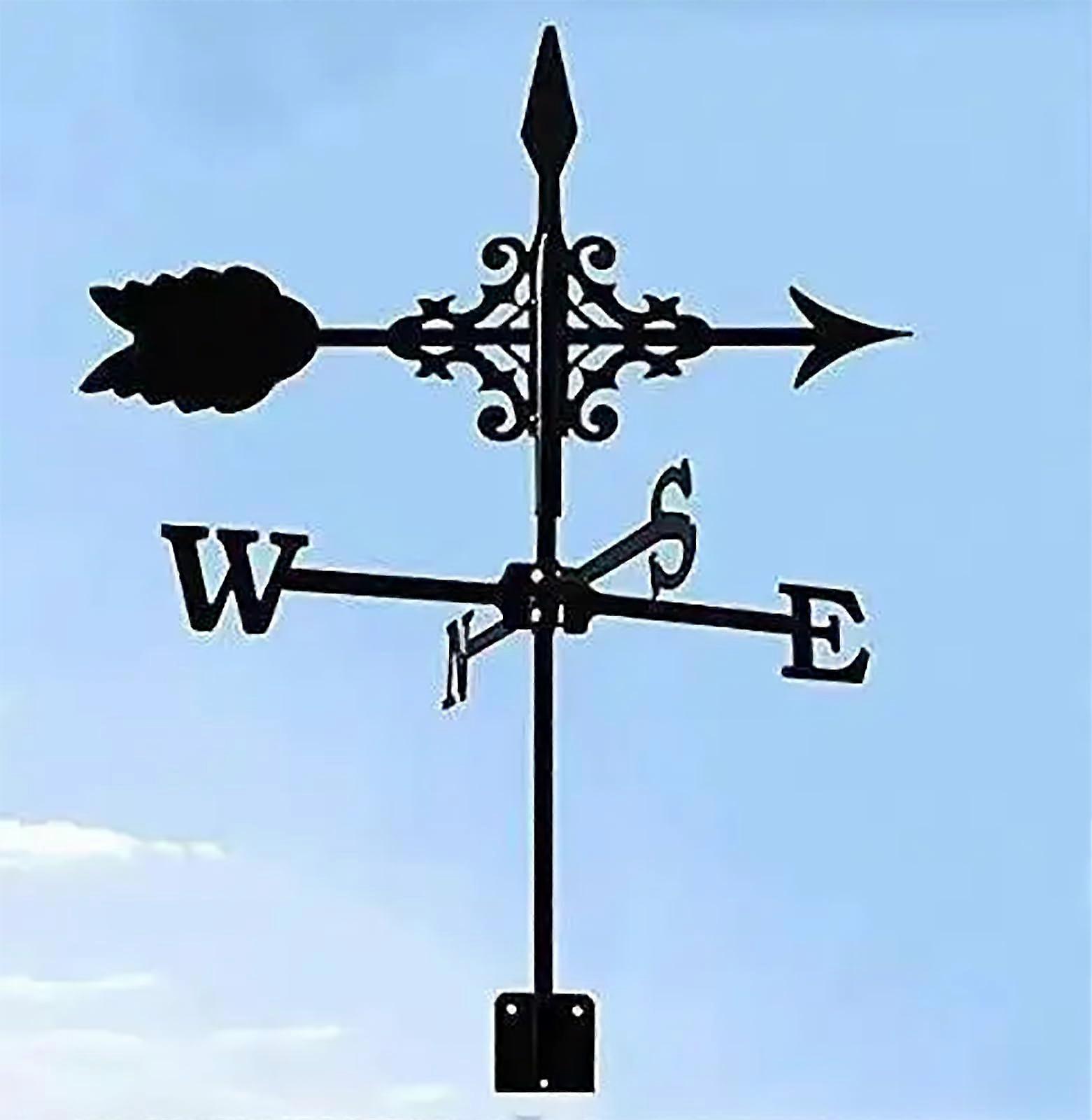 Weather Vane, Metal Arrow Ornament, Garden Weather Vane, Durable, Weather-Resistant