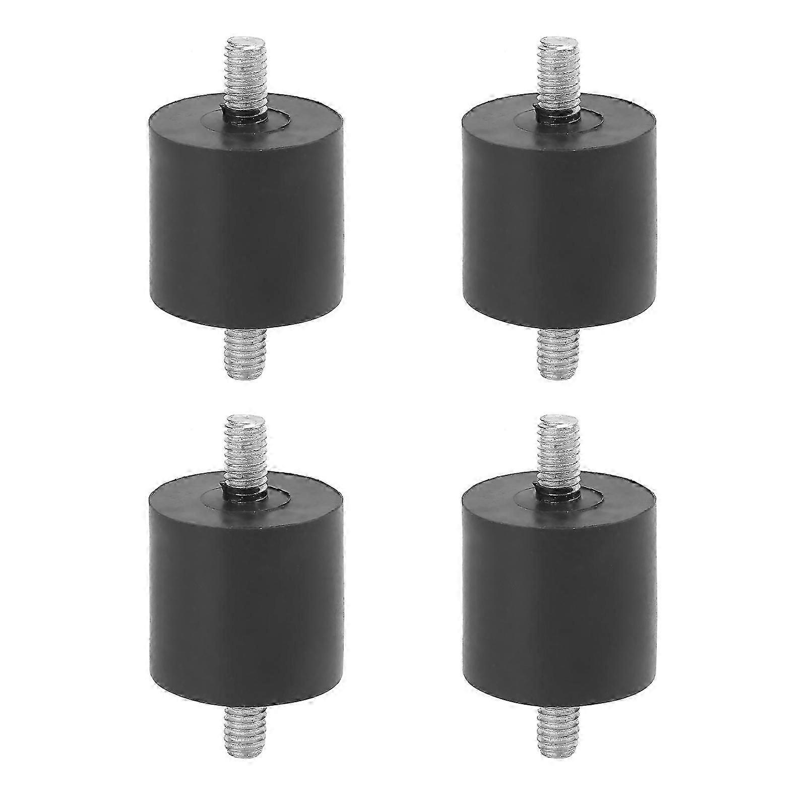 4Pcs borracha amortecedor pé pad mudo antivibração parafuso buffer para compressores de ar (M6)