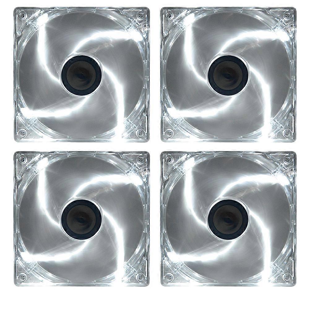 Computer Cooling Fan Colorful LED 80mm Silent Pc Fans With Cooling System 4Pcs