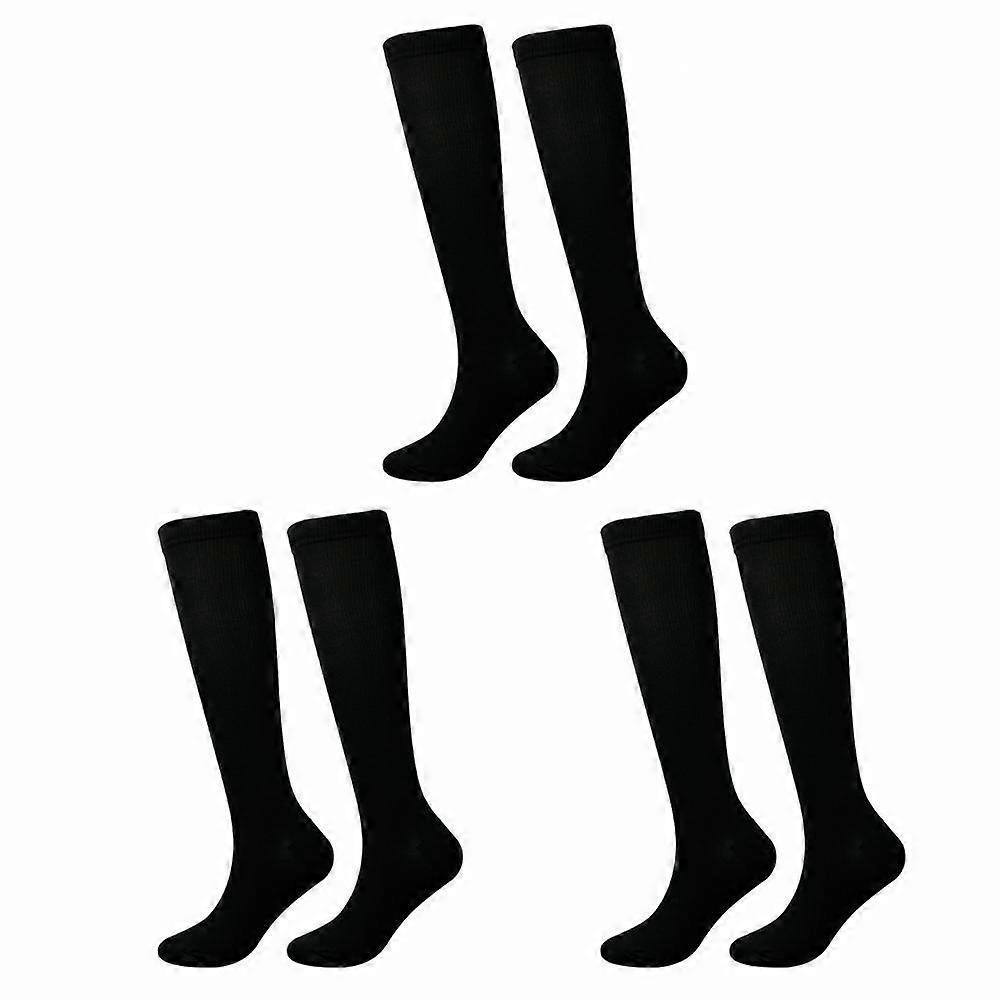 3 Pairs Pressure Compression Socks Leg Support Stretch Compression Socks Knee