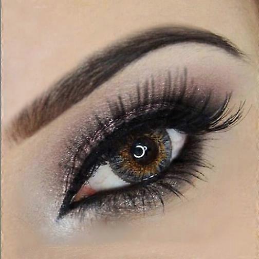 Gray / Grey lenses for both dark and light eyes, with lens case Gray