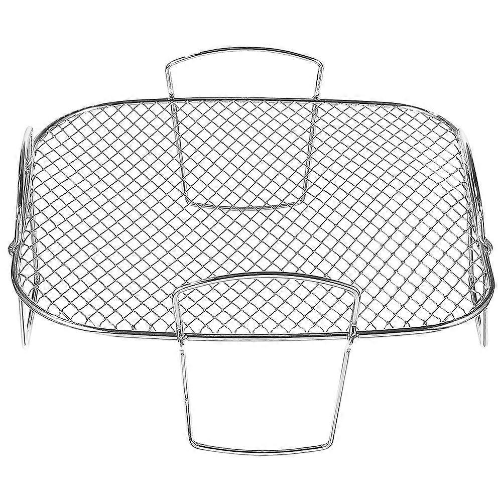 Stainless Steel Air Fryer Stand Rectangular Shape For Barbecue Party 8.06X8.06X3.93IN Drying 1Pcs