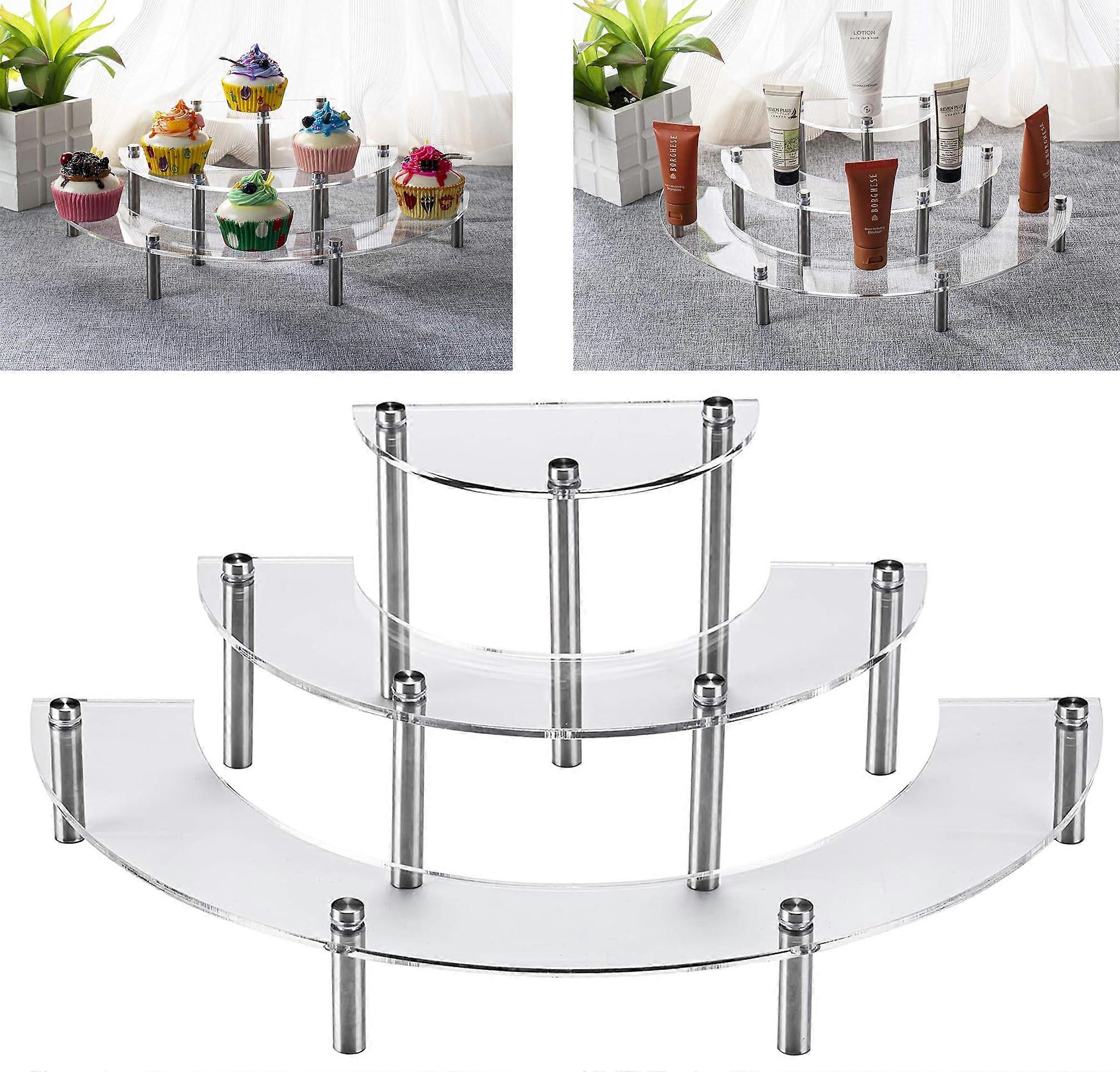 3Tier Acrylic Riser Display Stand for Funko Pop, Cupcake, Cosmetics