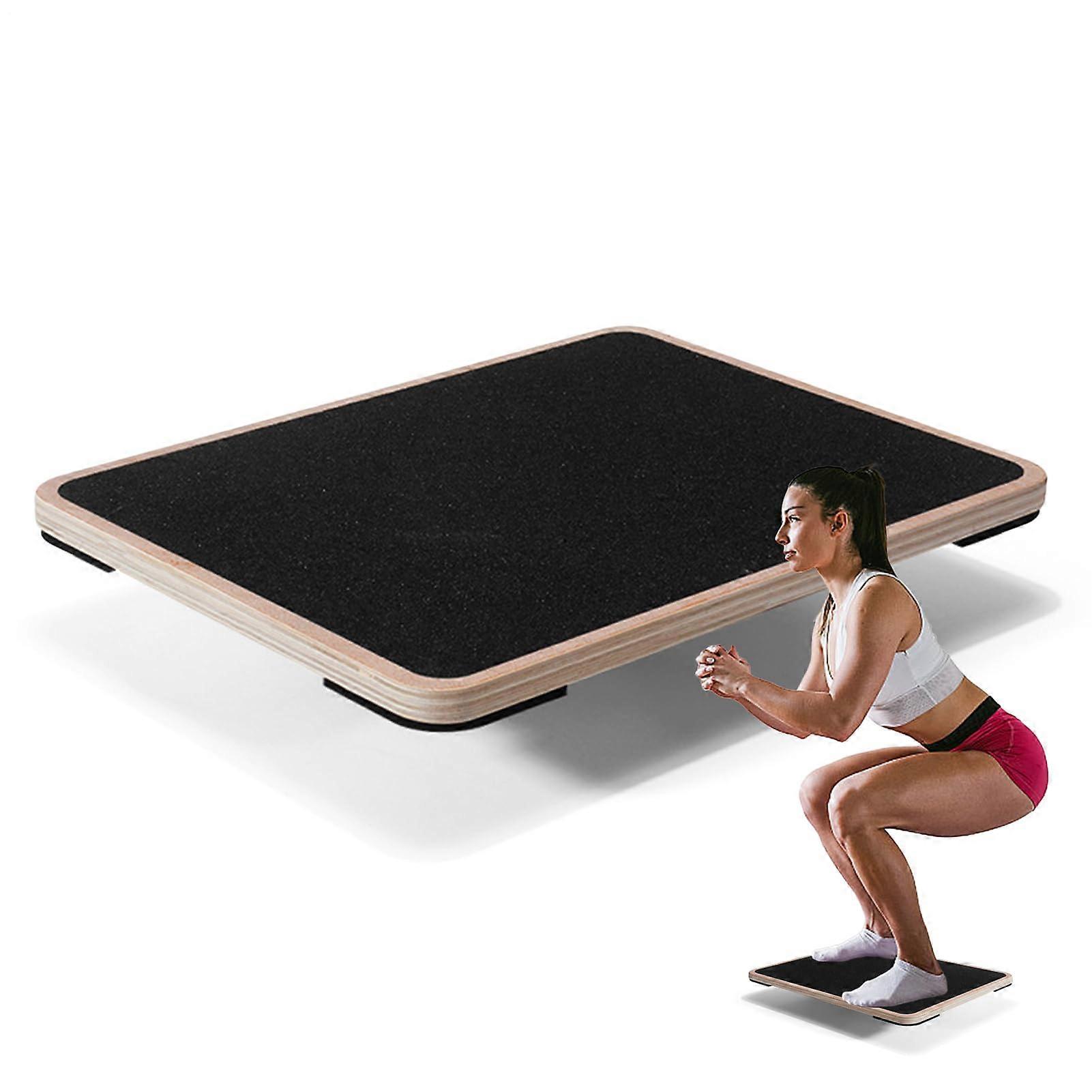 Wobble Board - Non-Slip Balance Board for Core Training, Under Desk Stability Trainer, Wood Design, 30 Inch