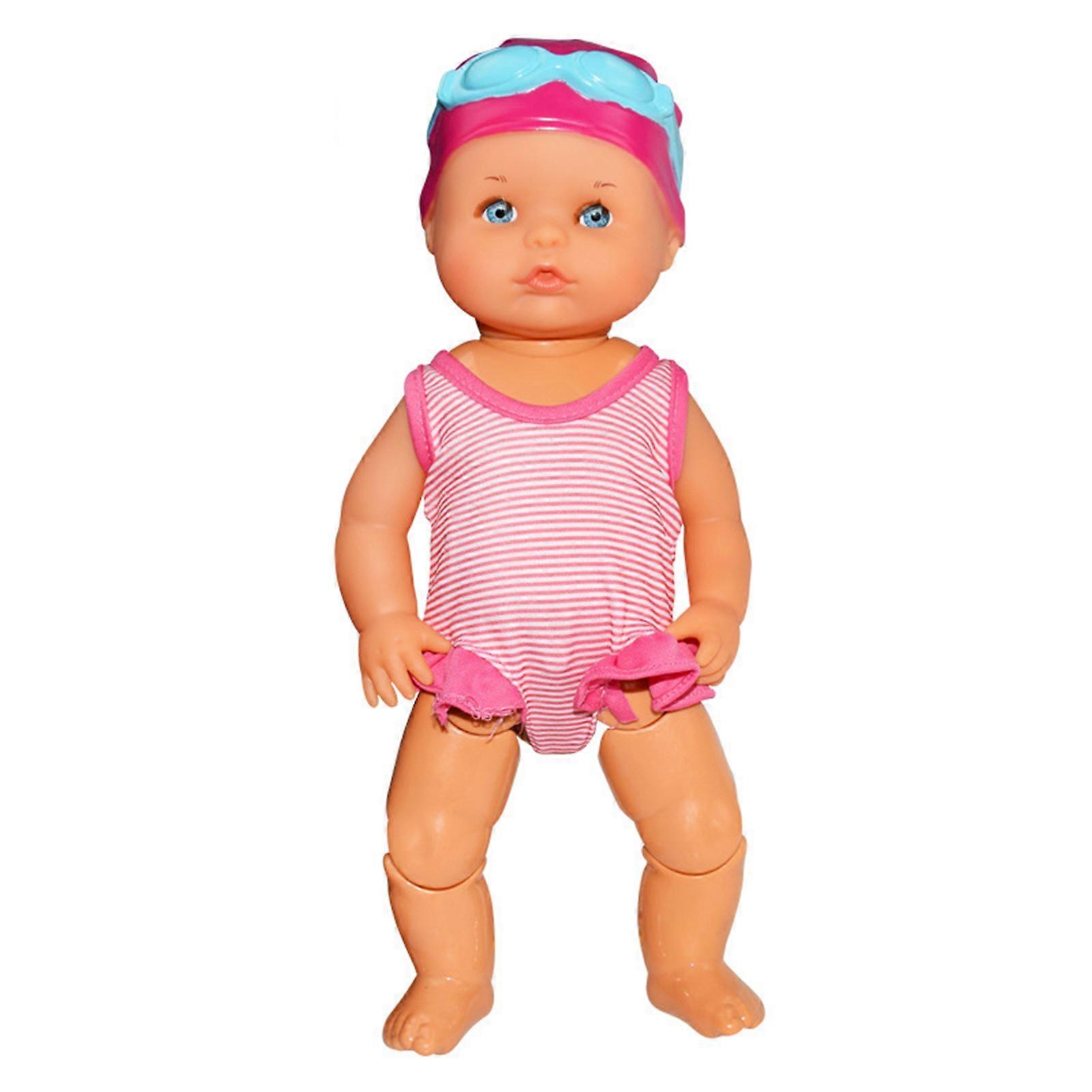 Swimming Baby Dolls for Pool Battery Powered Kid Bath Toy with Movable Joint for Outdoor for Beach Pool