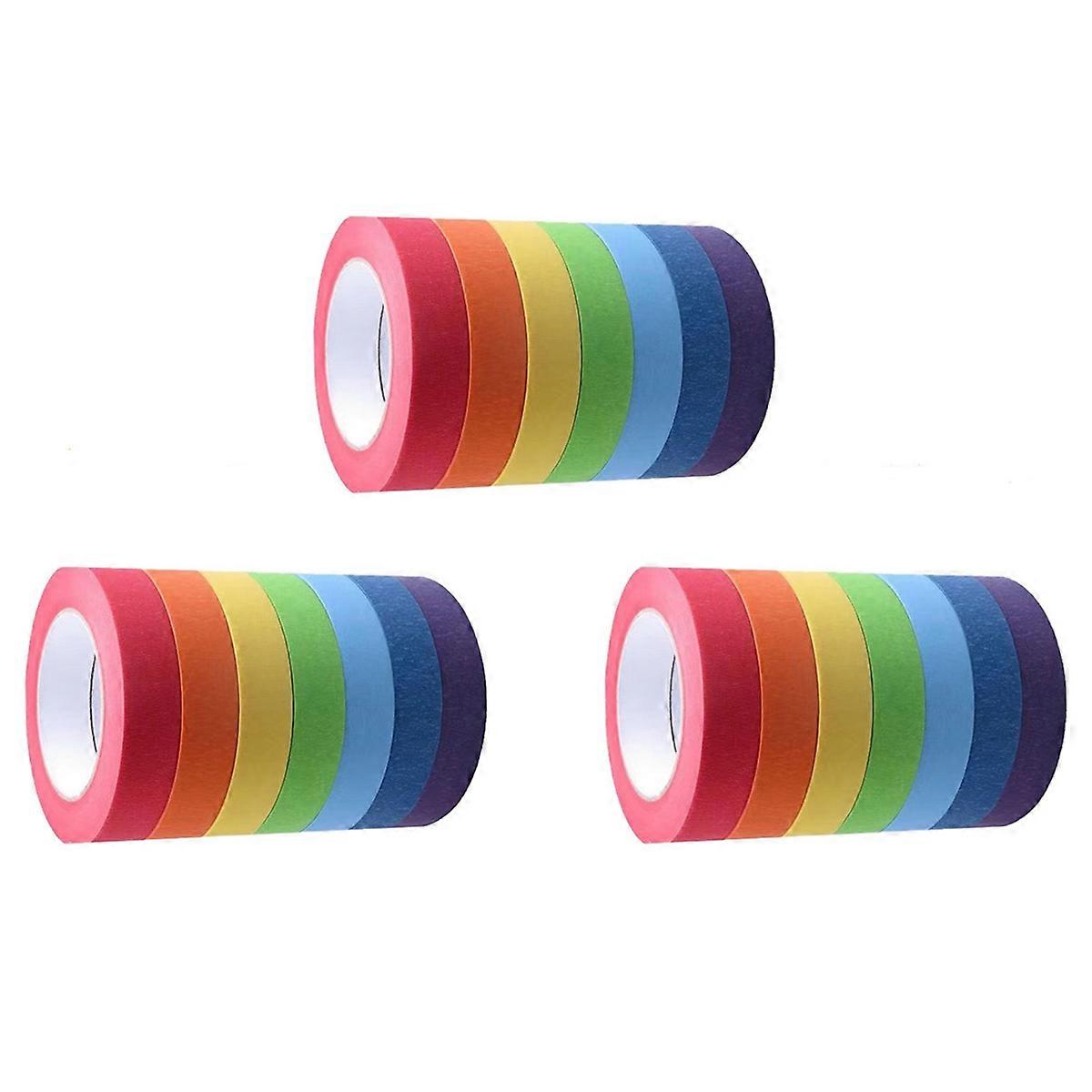 Colored Masking Tape,Colored Painters Tape for Arts and Crafts,E