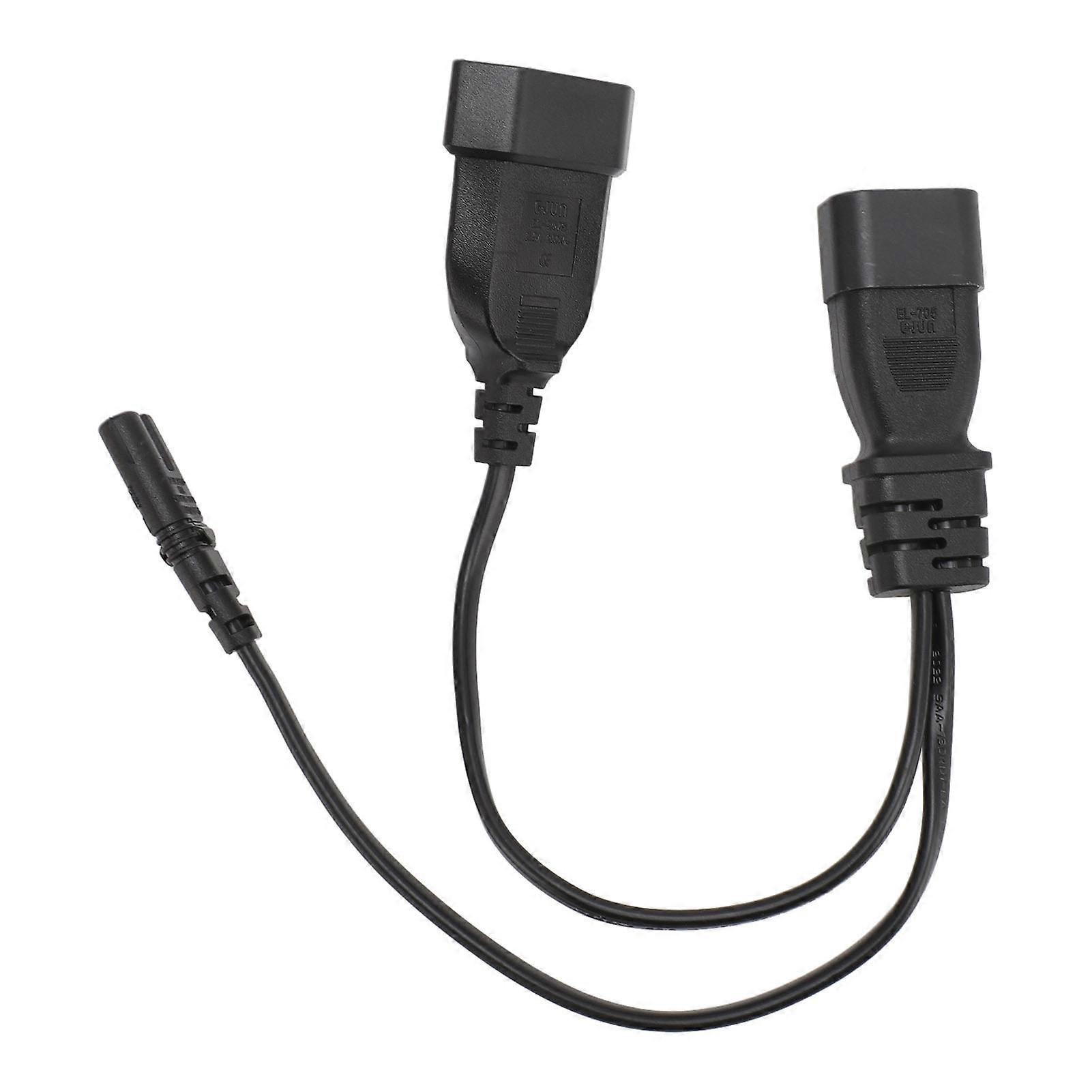 Câble d'alimentation répartiteur en Y C14 vers C7 EU4.0, simple IEC 320 C14 mâle vers C7 EU4.0 femelle, 30 cm