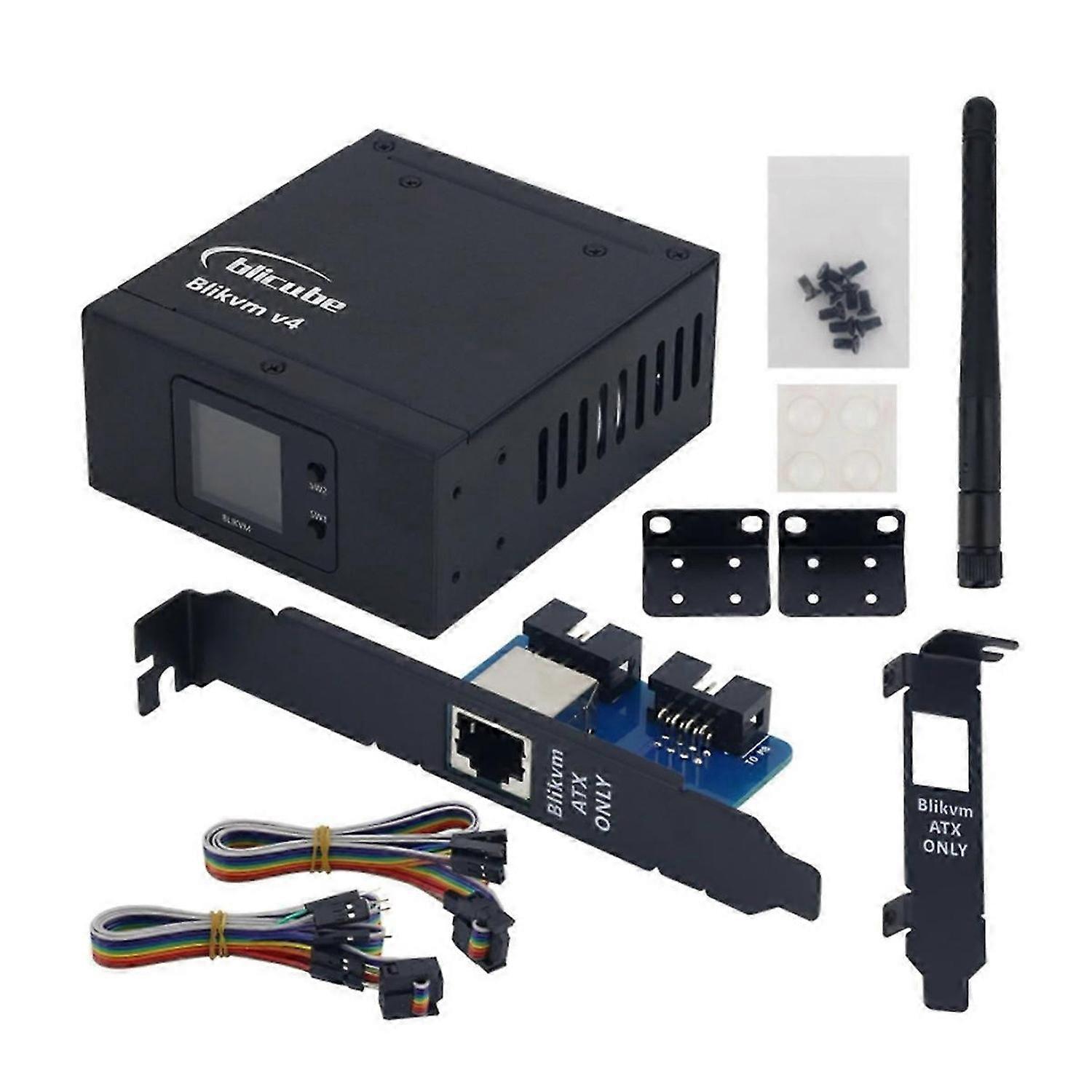 BliKVM V4 Allwinner H313 Soc KVM over IP PoE -Comaptible Video Loop Through PiKVM Video Capture Plug