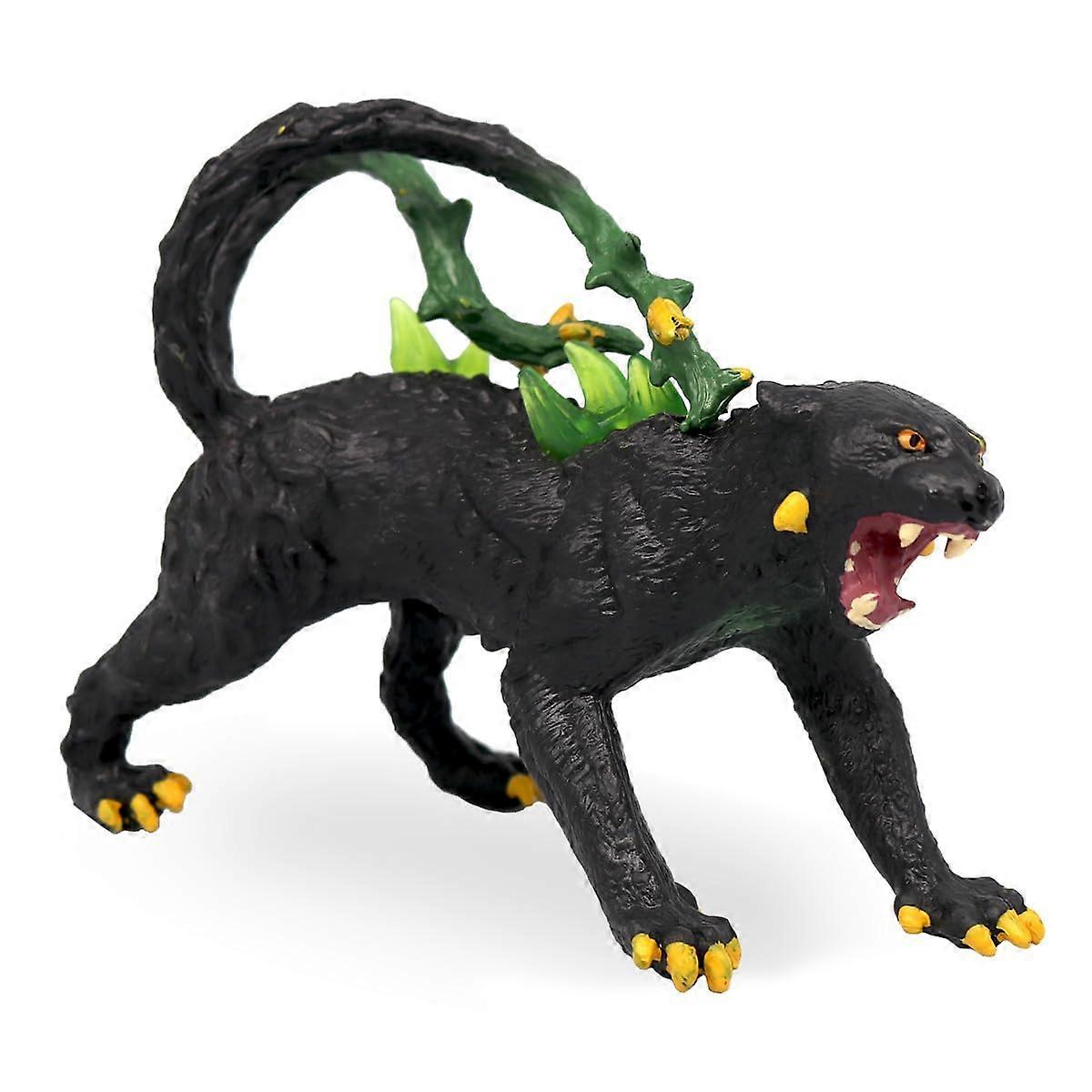 Warcraft Shadow Panther Toy Figure Realistic Mythical Monster Panther Mythical Model Magic Energy Creature Solid Colored