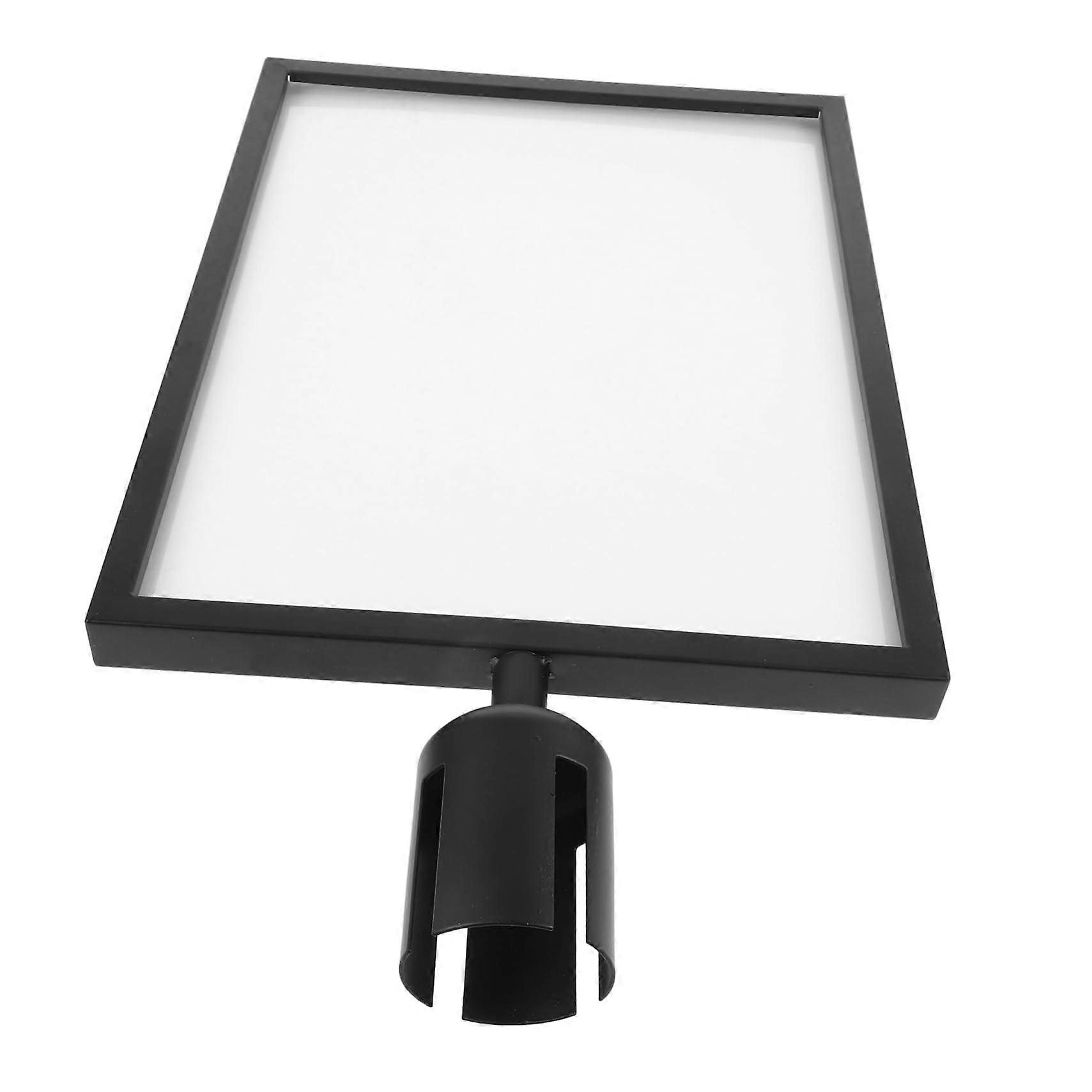 Queue Sign Support Wedding Sign Document Retractable Sign Holder Frame Sign Holder for Crowd Control Stainless Steel Black