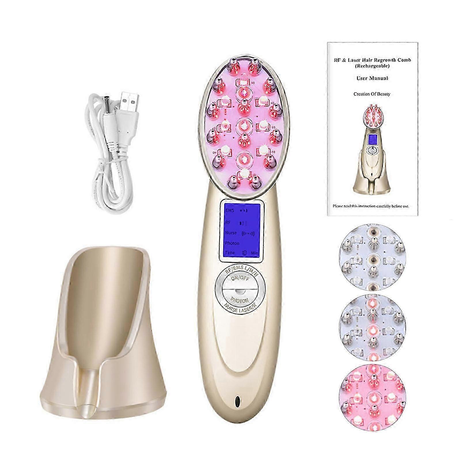 Laser Hair Growth Pettine Anti Perdita di Capelli Massaggiatore Capelli Ricrescita Pettine Spazzola