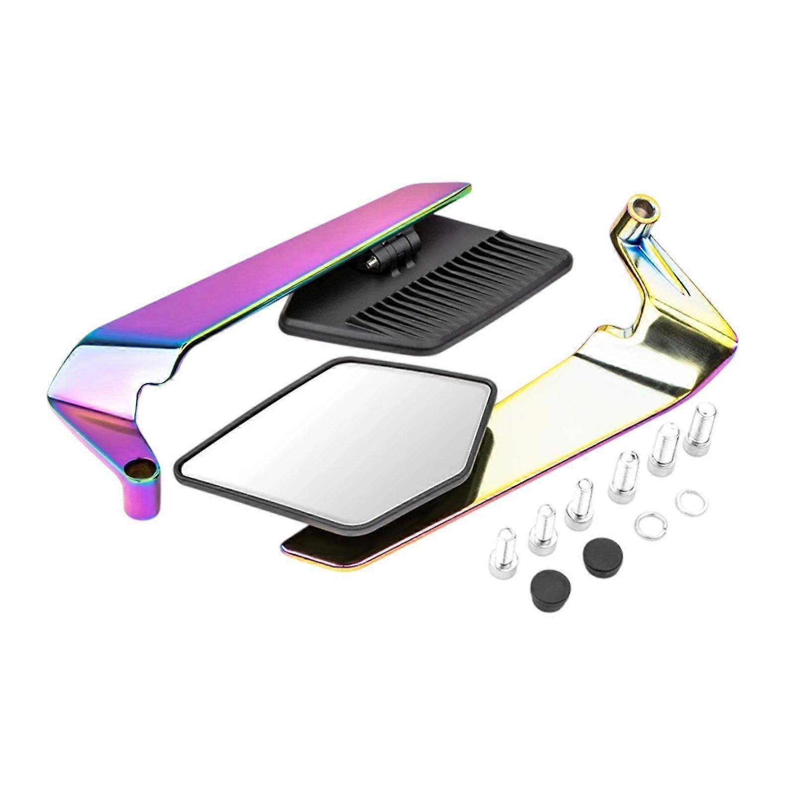 Generic Motorcycle Mirrors with M8 M10 Screws Easy Installation Foldable