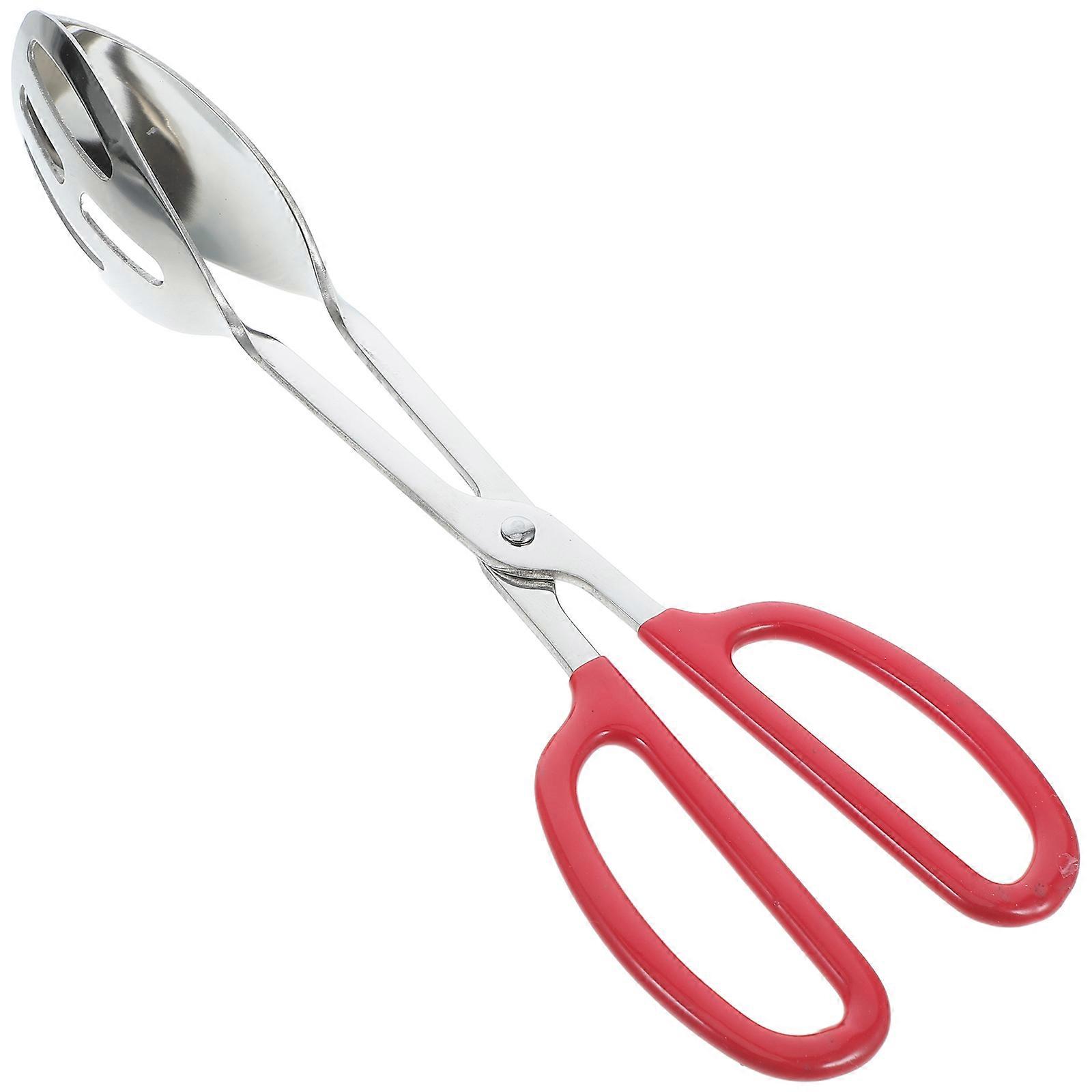 Kitchen Multifunctional Spoon Tong Food Handling Equipment Clipping Food Practical 25.4 x 4.7 x 7.5 cm 1Pack