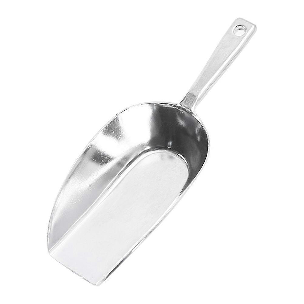 Ice Cube Scoop Aluminium Alloy Elegant Design Mirror Polish Surface For Freezer Bin 9.6×3.5×1.6in 1Pack