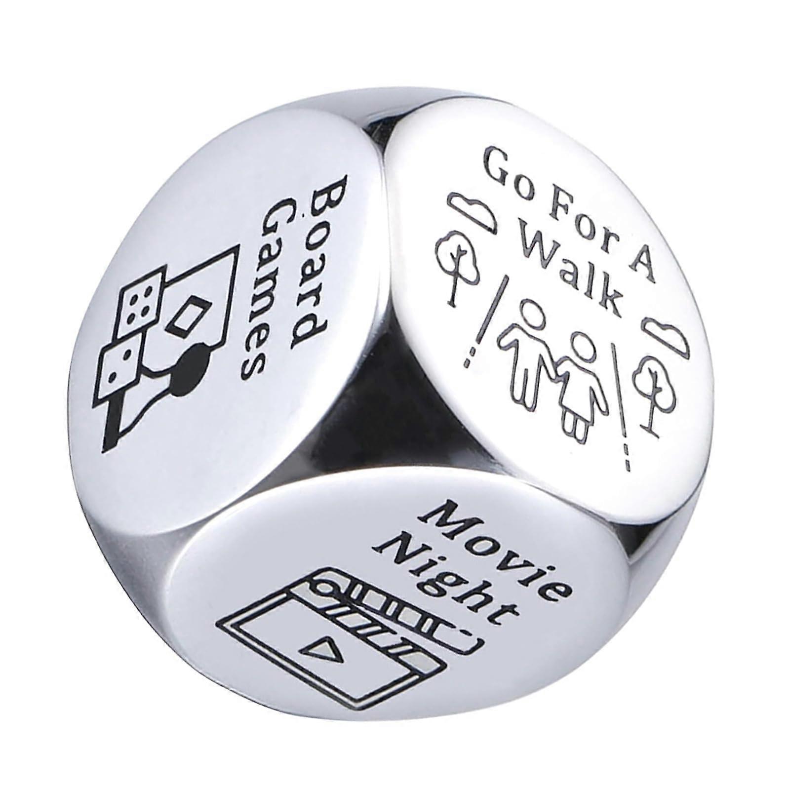 Steel Dice for Couples Date Night Decision Making Game