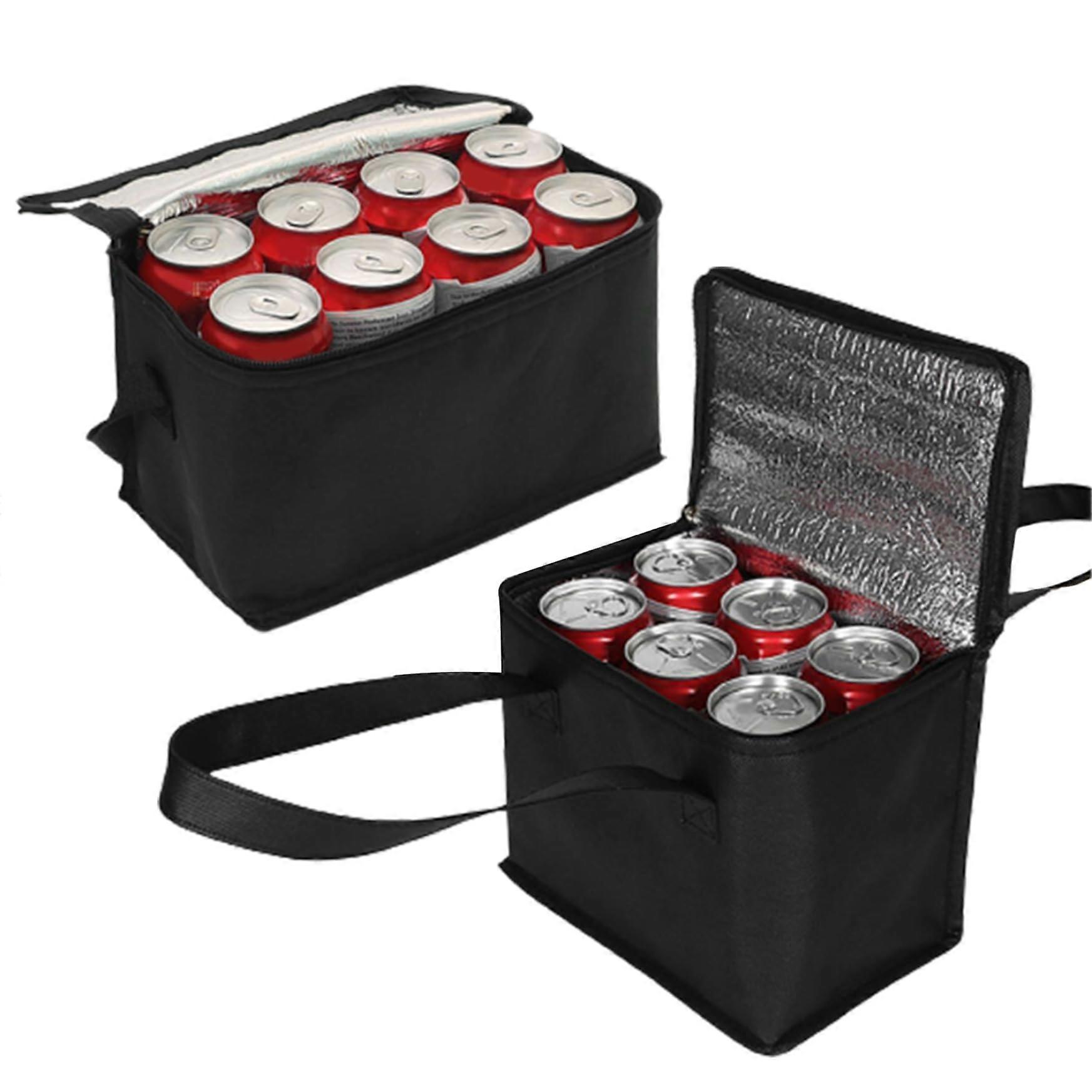 Isolated food delivery bag, insulated cooler bag, 2 sizes, frozen food container with lid handle