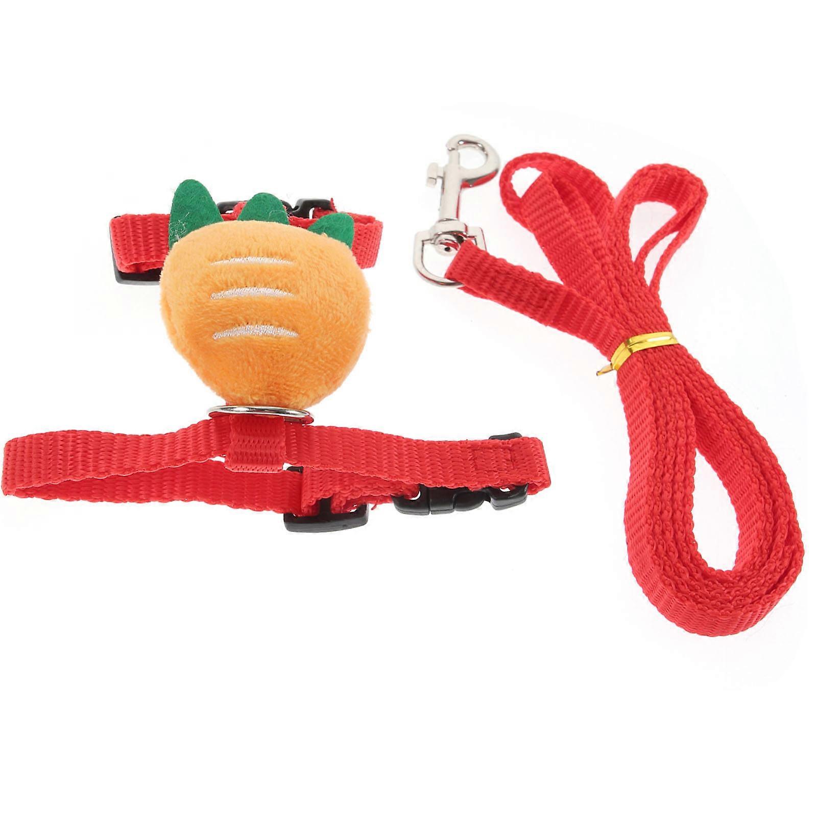 Adjustable Bunny Harness and Leash Set for Small Pets – Comfortable Vest Design for Hamsters, Rabbits, and Ferrets, Lightweight and Stylish for