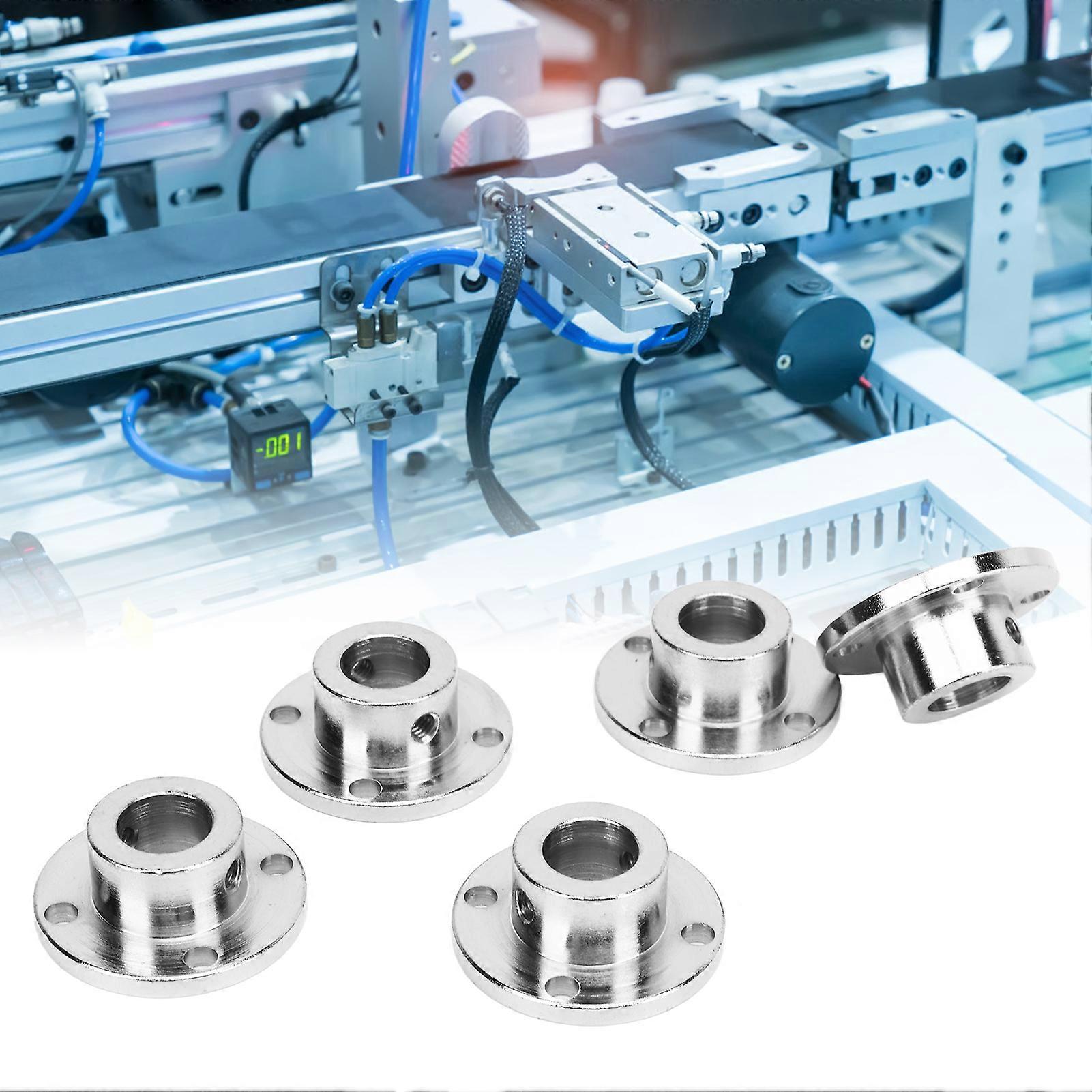 5 Pcs Flange Coupling Connector 10mm Inner Diameter Guide Shaft Motor Shaft Axis Fittings for Mechanical Transmission