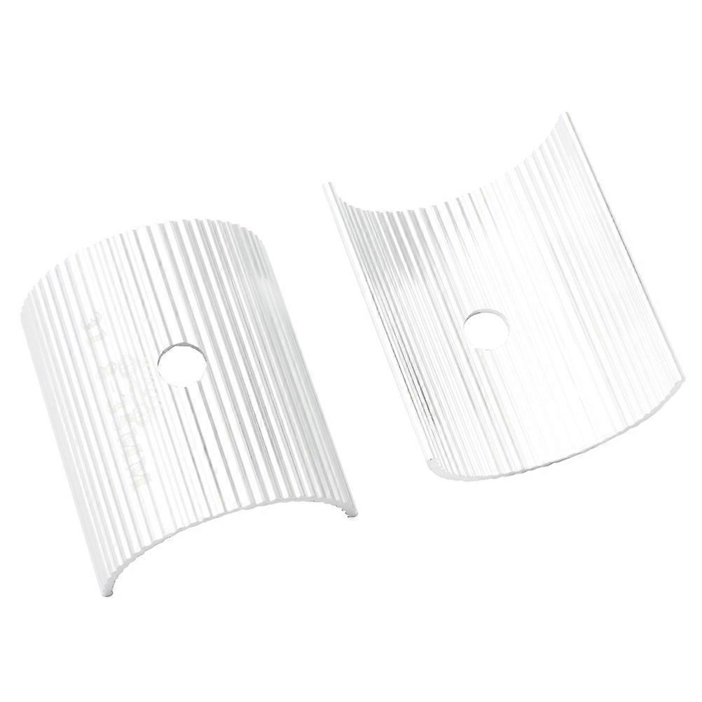 Bike Handlebar Shim Adapter Handlebar Diameter Conversion Round Shape Silver Color 2Pcs