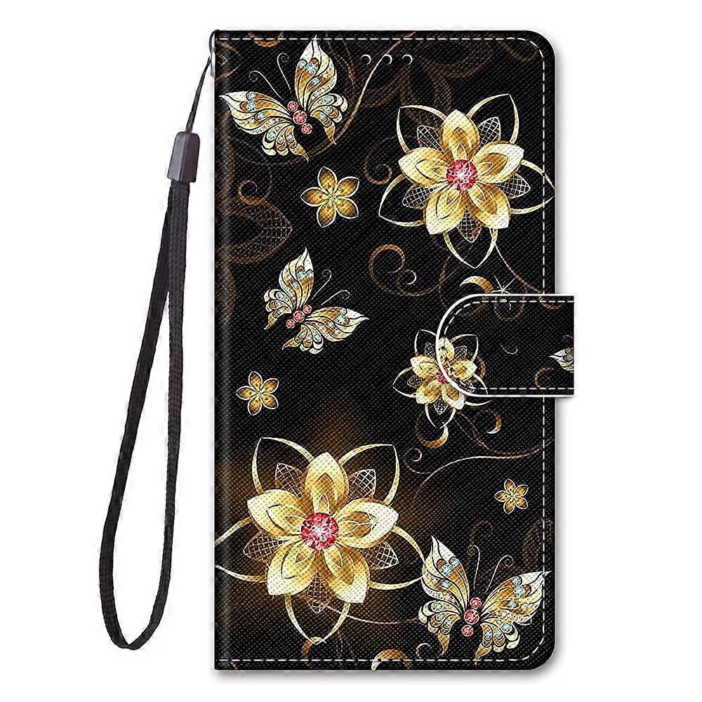 Flip PU Leather Case for Xiaomi 11T Pro - Colorful Pattern Wallet Cover with Stand, Card Slots, and Carry Strap