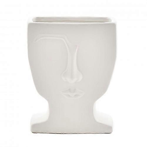 Hestia White Face Vase