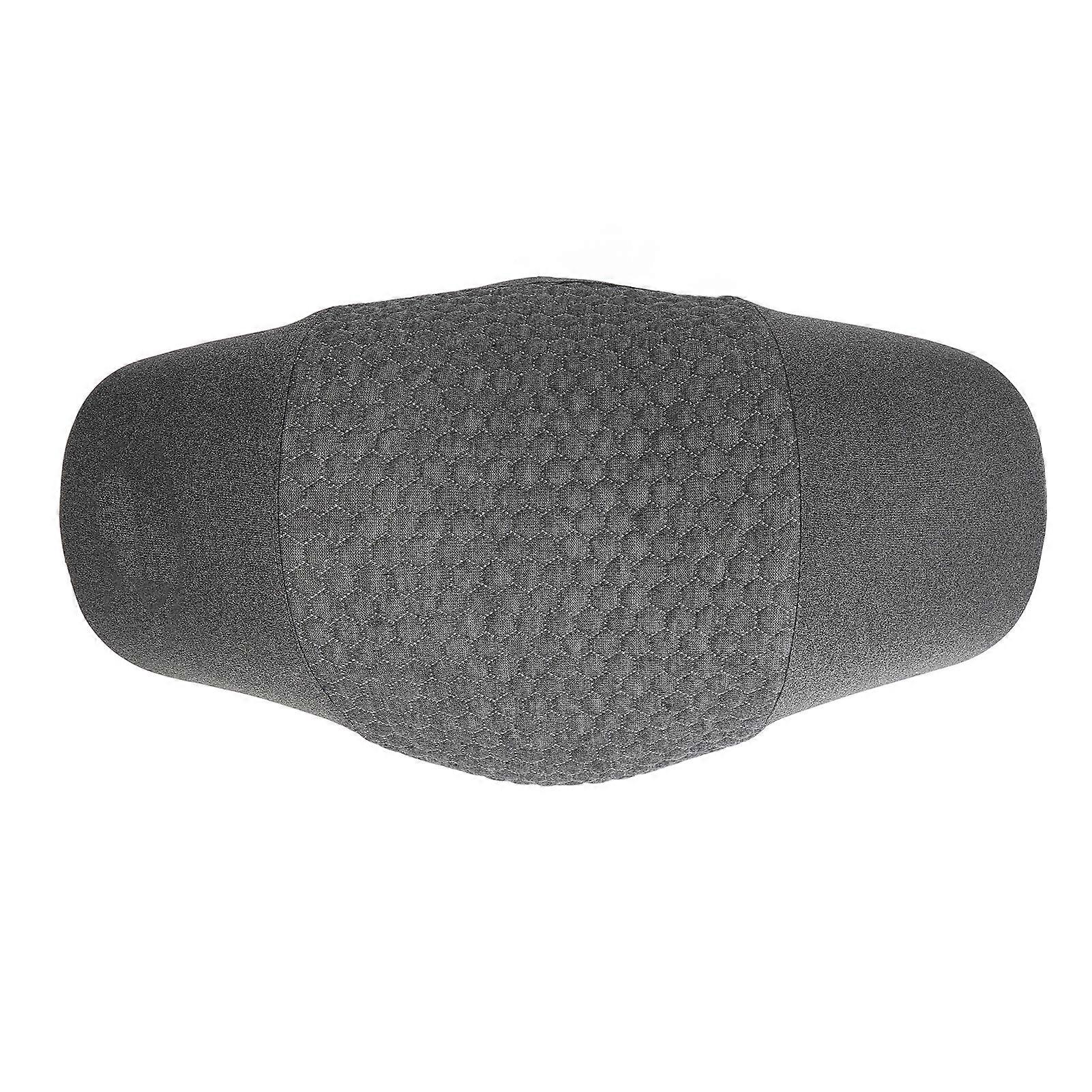 Memory Foam Round Neck Pillow for Comfortable Sleep - Grey Cervical Support
