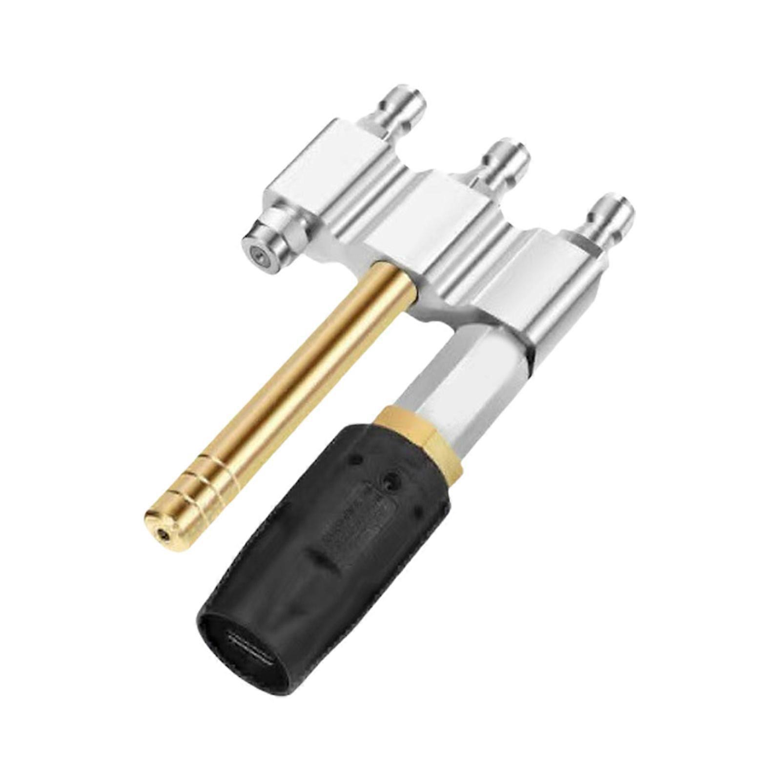 Multifunctional Adjustable Nozzle with Long Reach 1/4inch Quick Connection for Cleaning Task Using Pressure Washer Multicolor