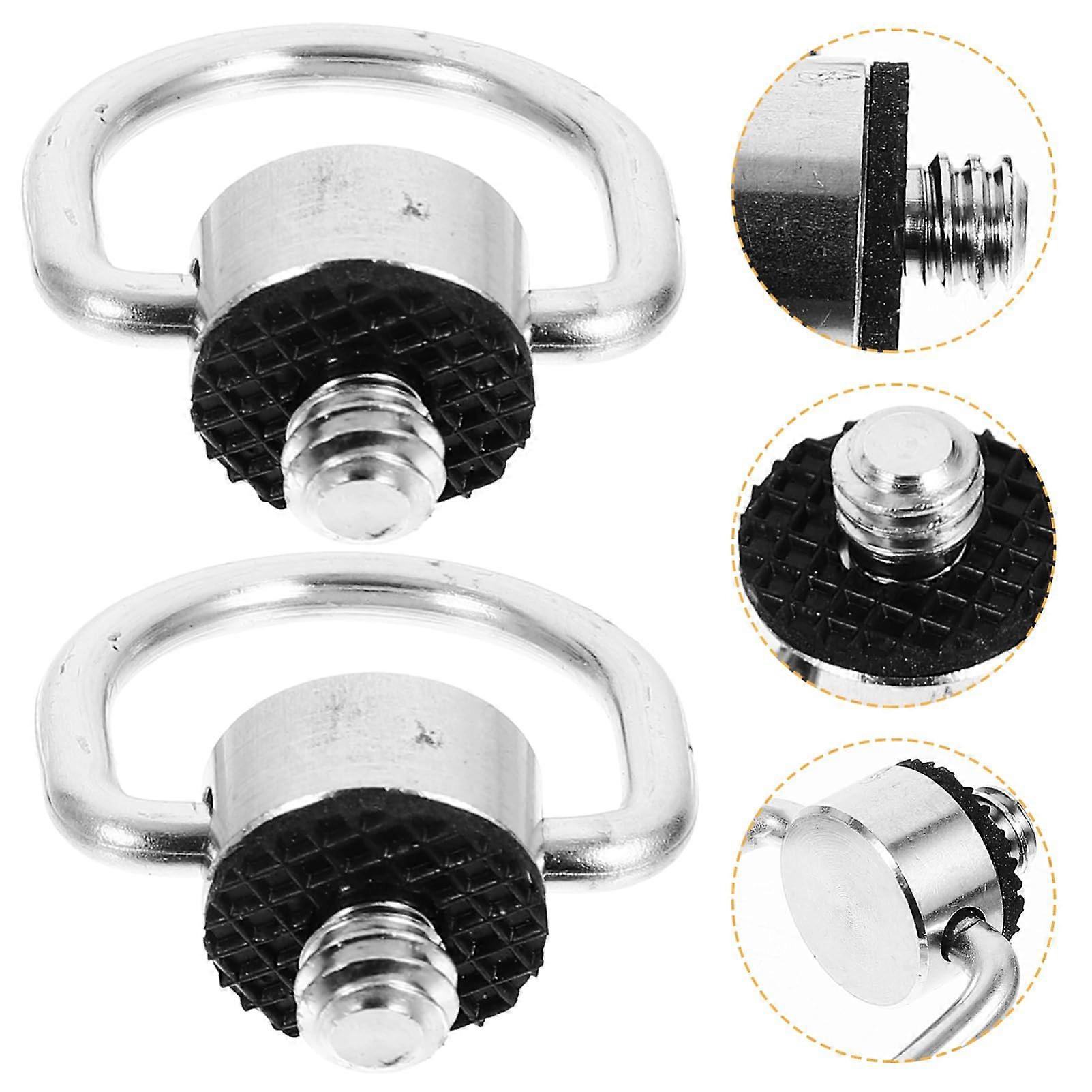 Camera Screw 2-Pack With Rubber-Pad Quick Release Plate For Tripod 1/4-Inch Mount Versatile For Camera And Accessories