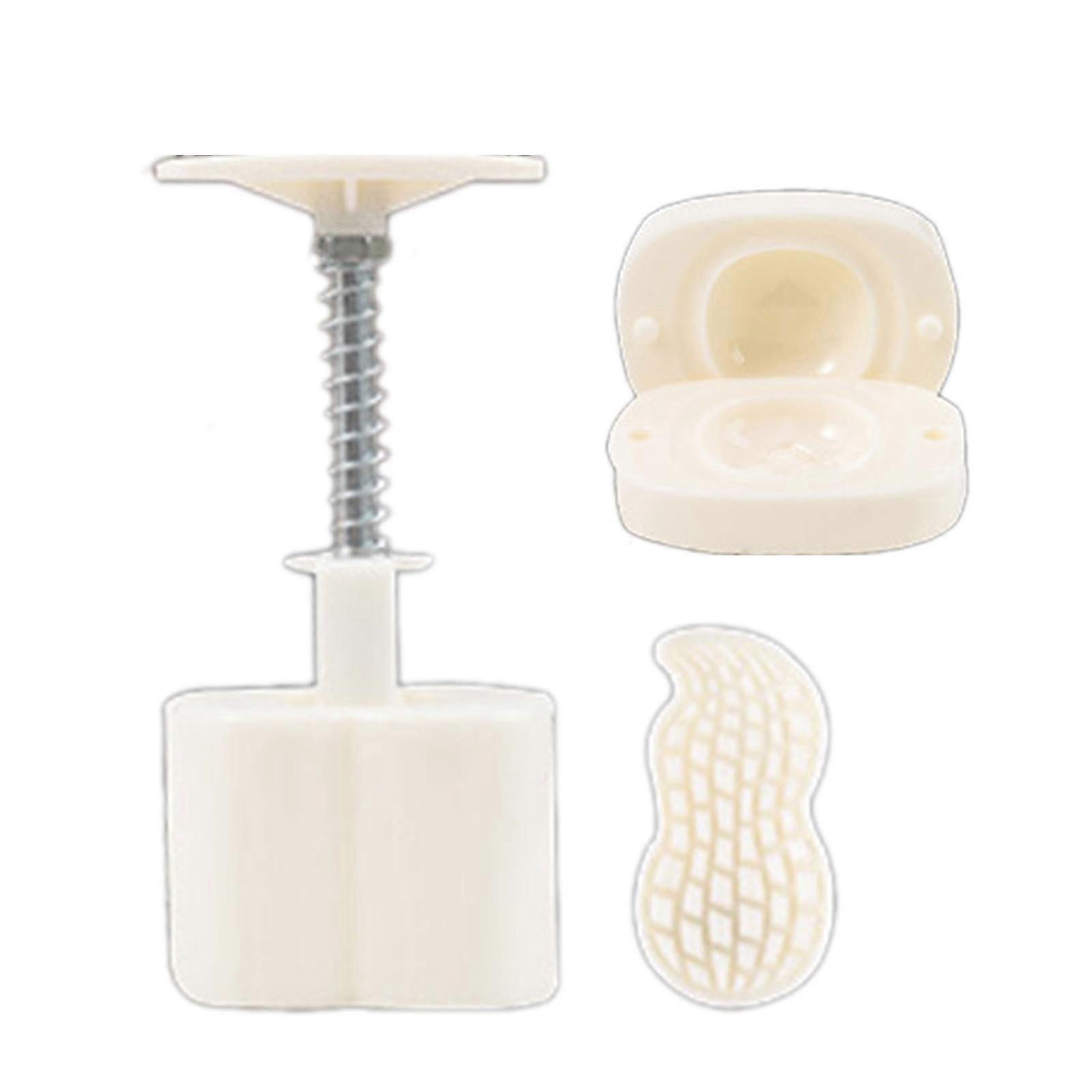 3D Peanut Persimmon Moon Cake Molds MidAutumn Festival Moon Cake Maker Cookie Stamp Hand Pressure Moon Cake Baking Tool