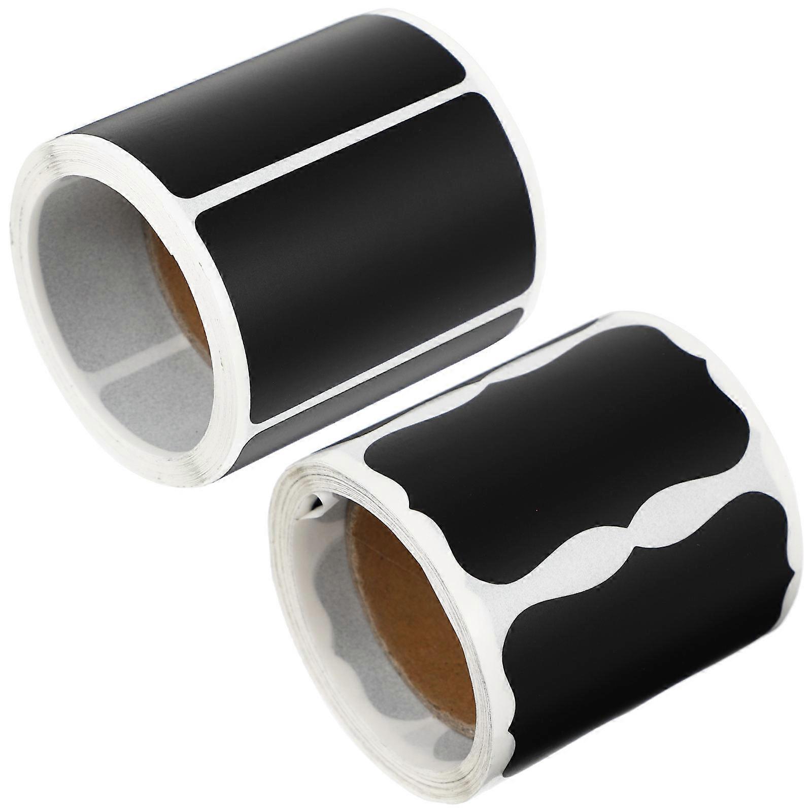 Black Waterproof Ingredients Stickers for Decoration 300pcs Food Labels Names on Paper
