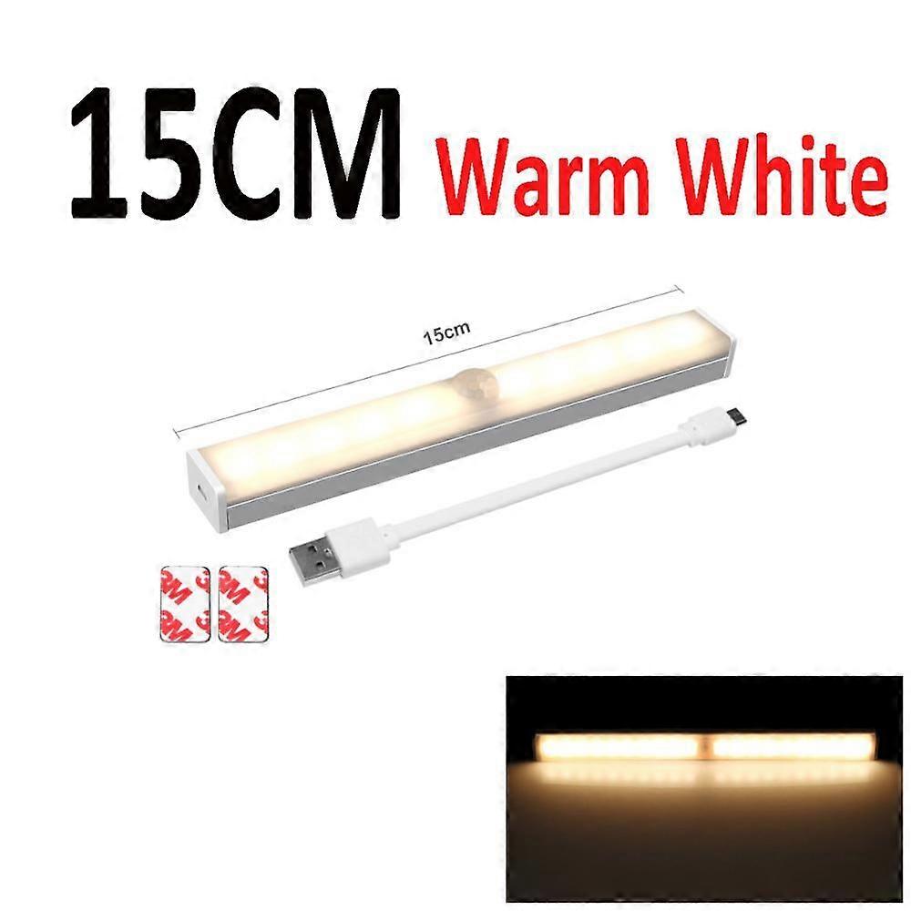 Rechargeable Stairs Led Light Bar Home Decor Luminaria Bathroom Mirror Light Wall Lamps Infrared Pir Sensor Auto On Off 15-50Cm