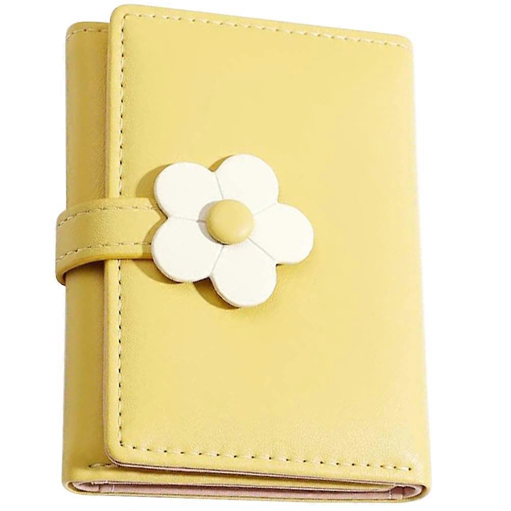 Girls Cute Flowers Print Wallet Short Style Three-Fold Home Office Use PU Leather 1Pack