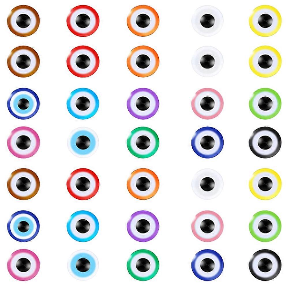 Jewelry Making Kit Evil Eye Resin Beads Creative Beads Pendants Diy Craft Assorted Color 0.6x0.6cm 1 Box