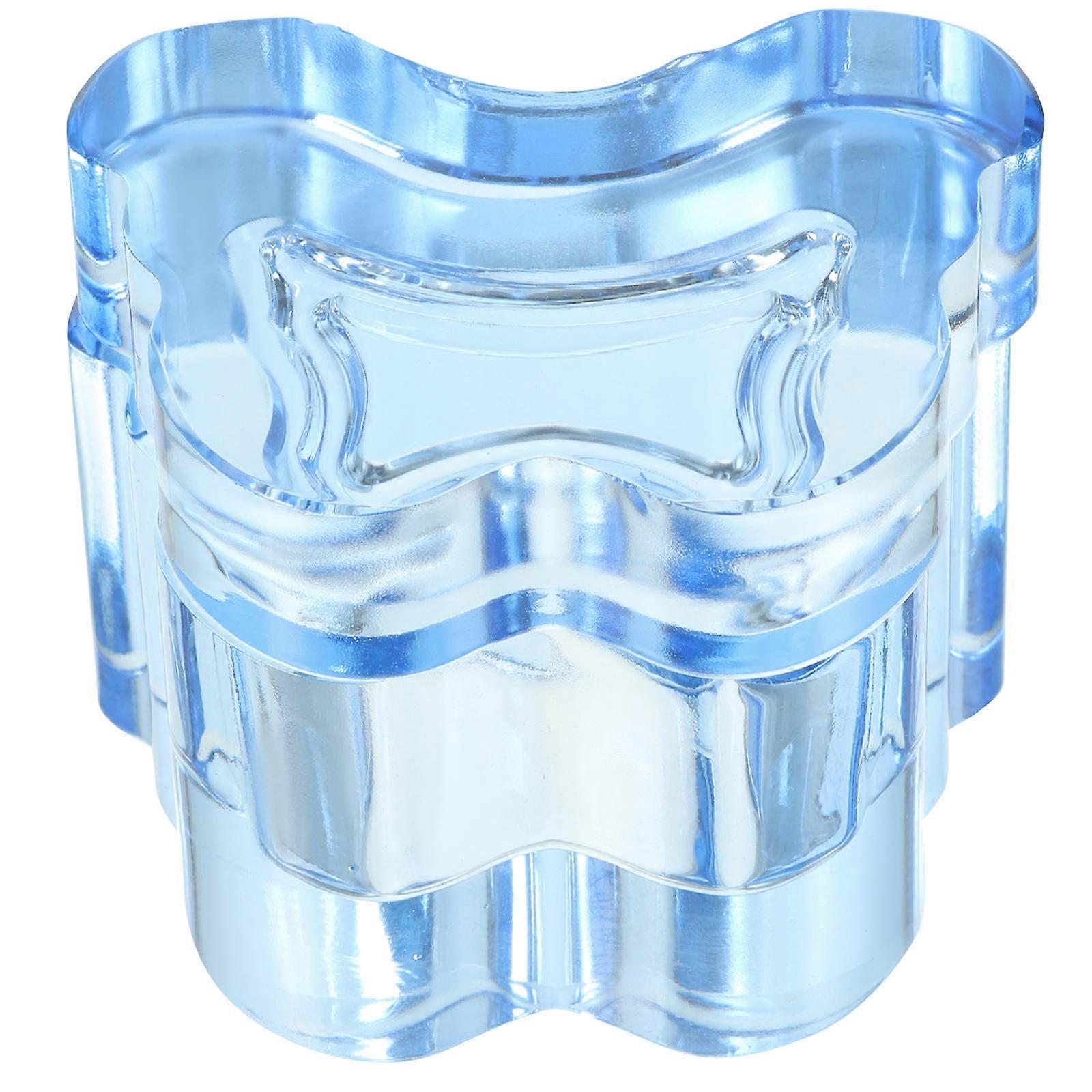 Crystal Glass Nail Art Dish with Lid for Mixing Powder and Small Size Ideal for