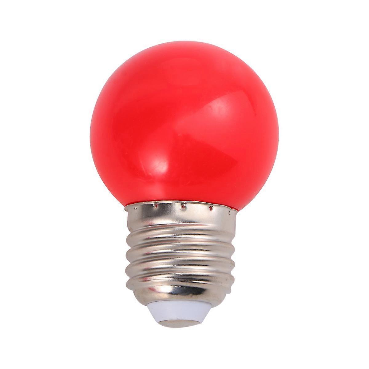 10pcs Outdoor Colorful LED Bulb Lantern 2W Red PC Lamp Shell for Festival
